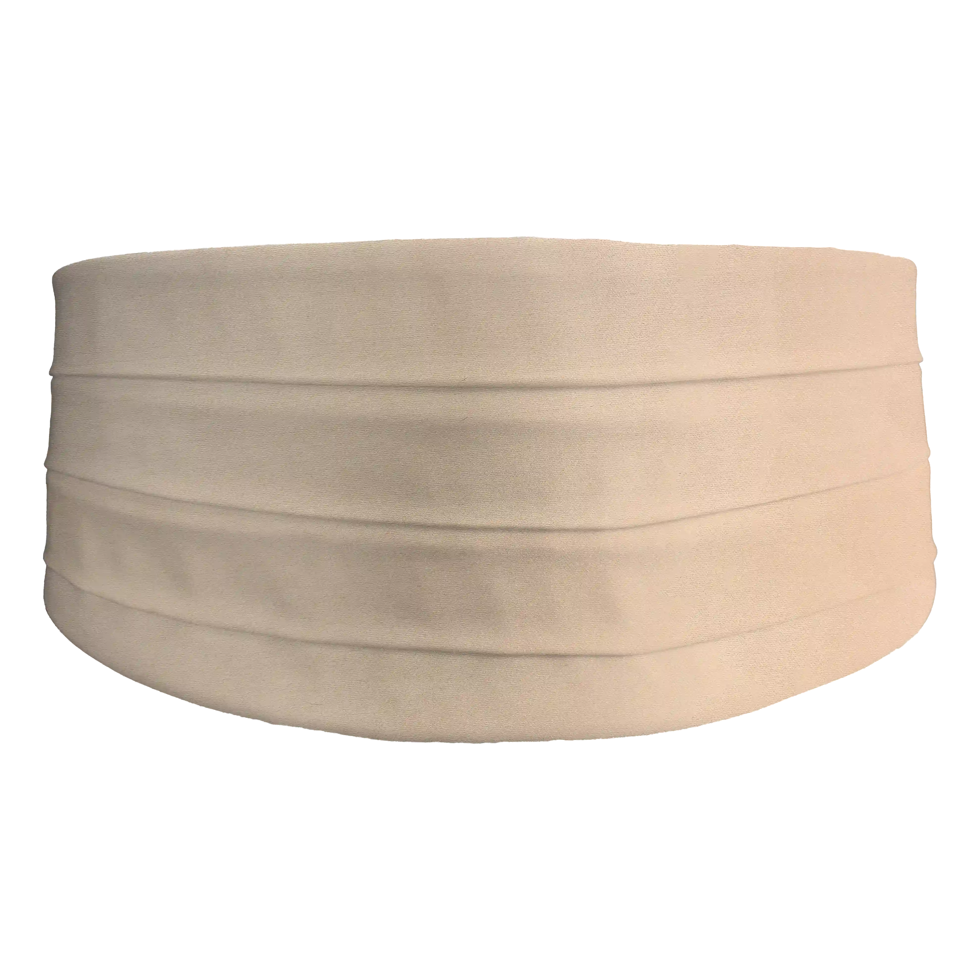 [CB-XS-04-0420] Kummerbund aus Seide, Stoff: einfarbig pastelcrème (0420) (XS)