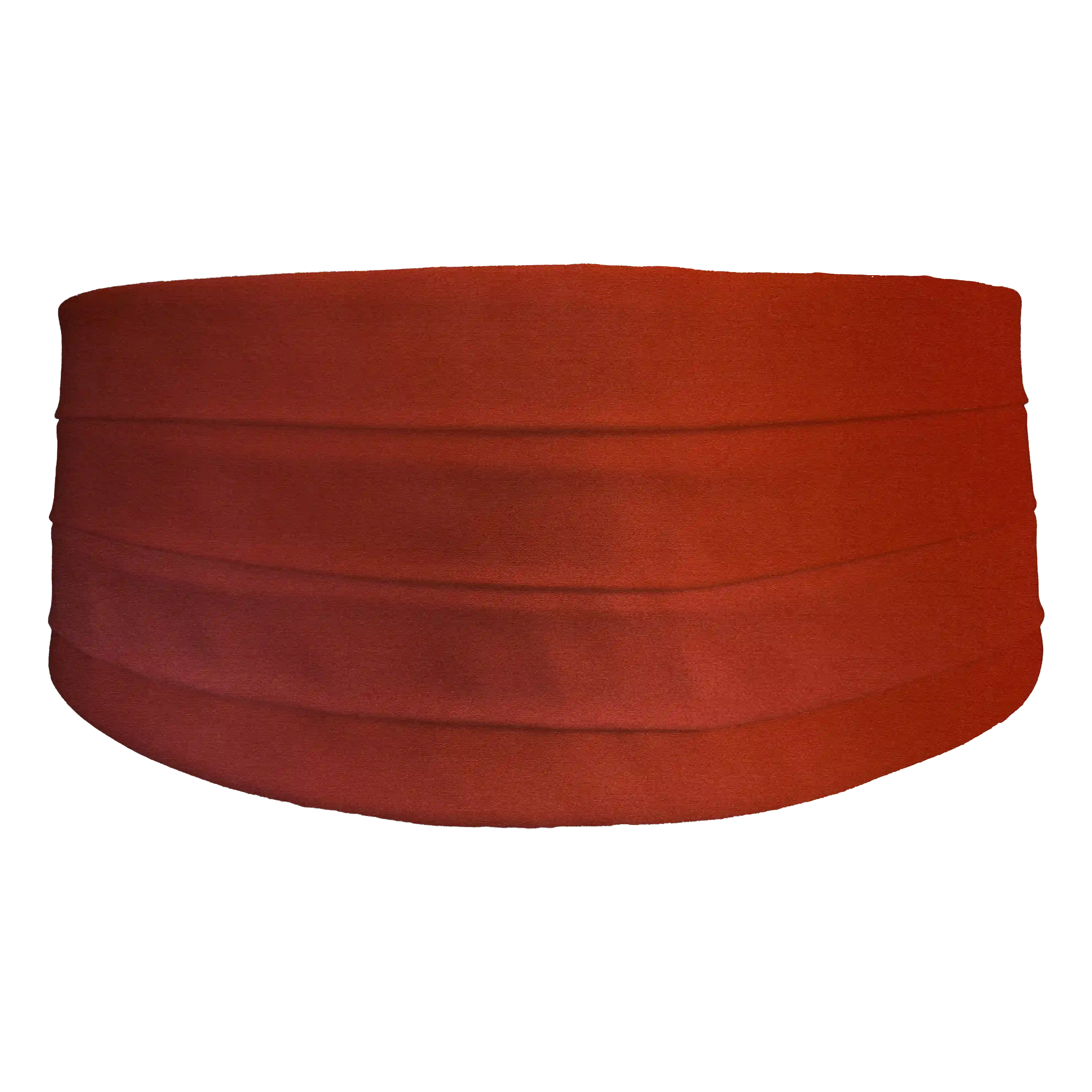 [CB-XS-04-0427] cummerbund from silk, fabric: unicoloured terracotta (0427) (XS)