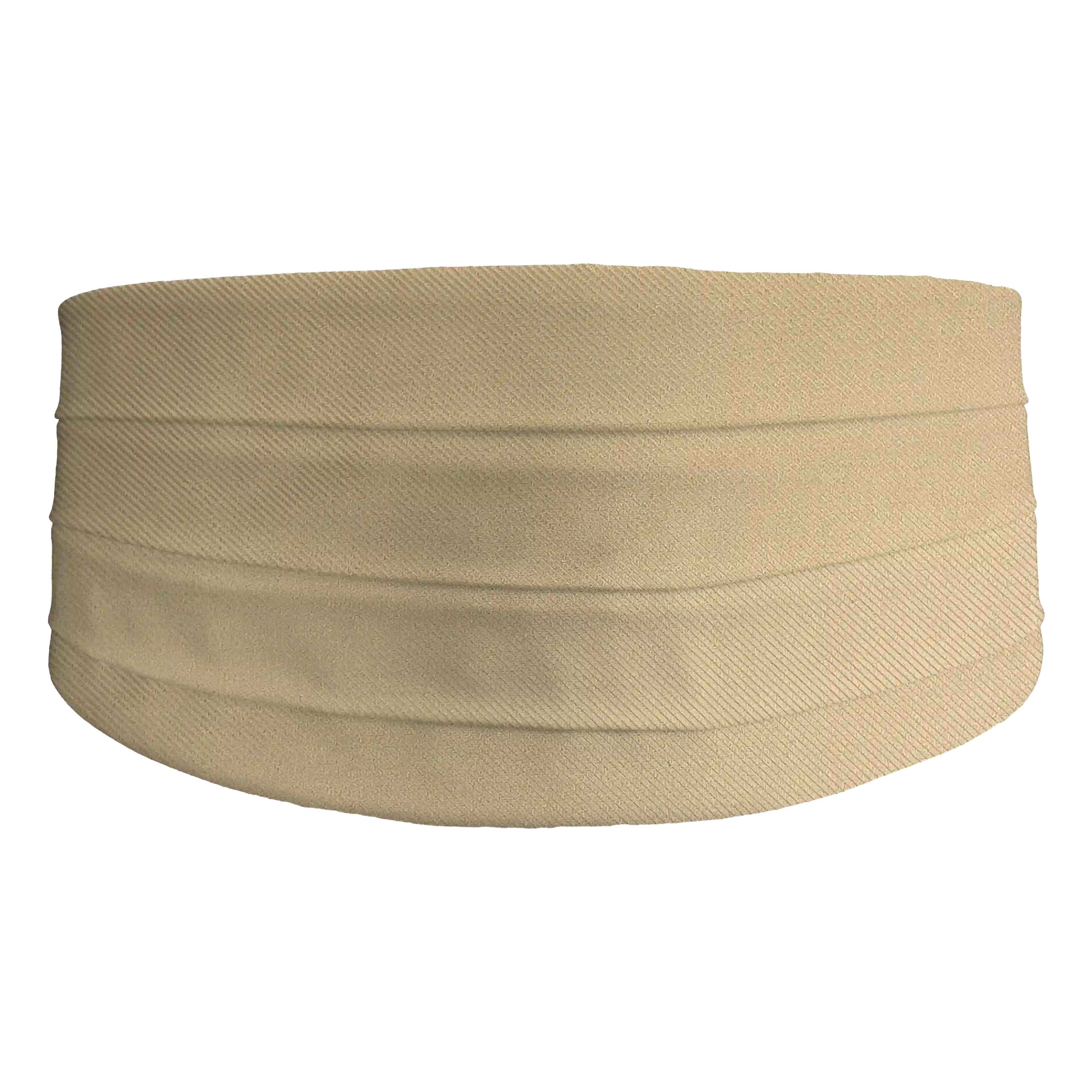 [CB-XS-09-0921] cummerbund from silk, fabric: ribbed in beige (0921) (XS)