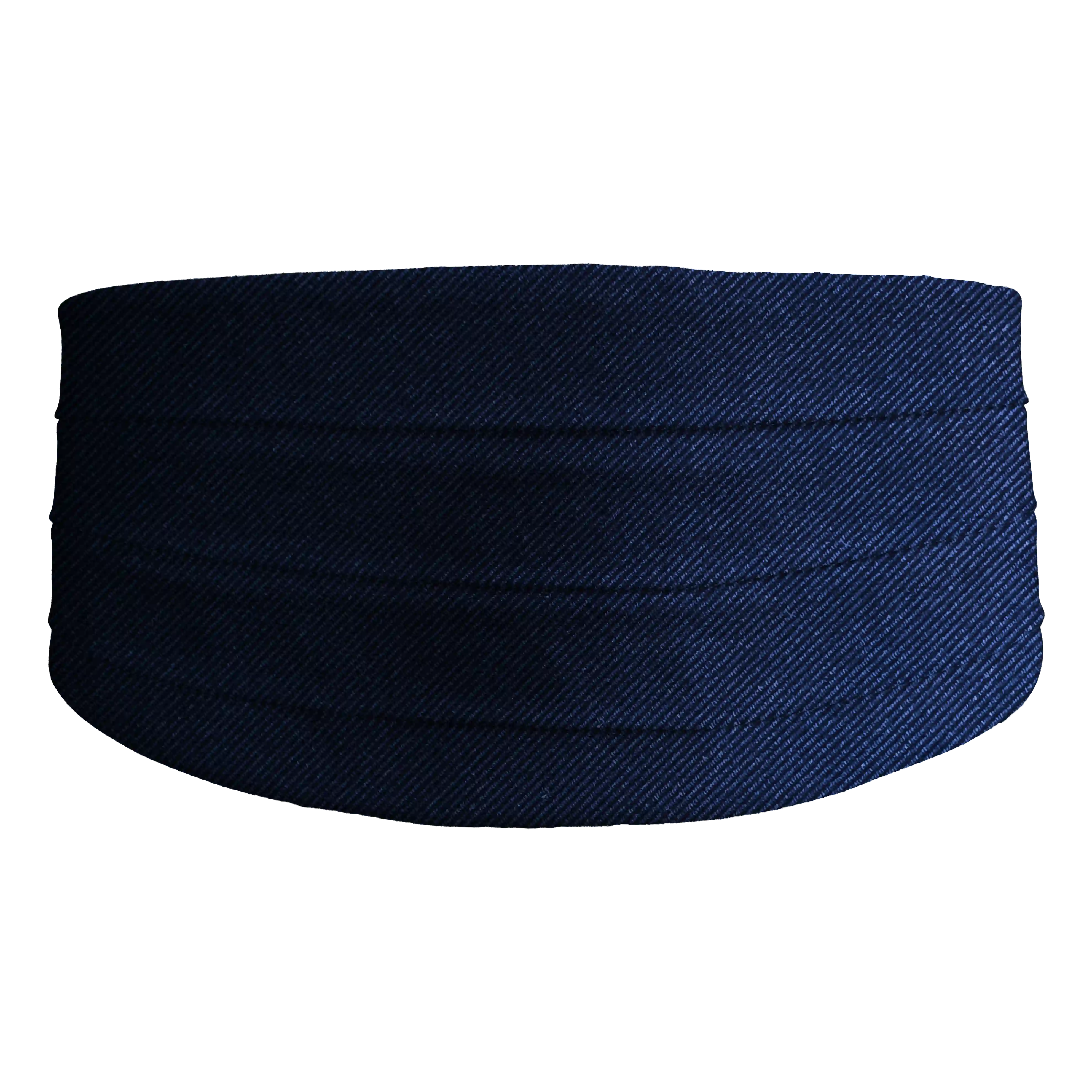 [CB-XS-09-0937] cummerbund from silk, fabric: ribbed in dark blue (0937) (XS)