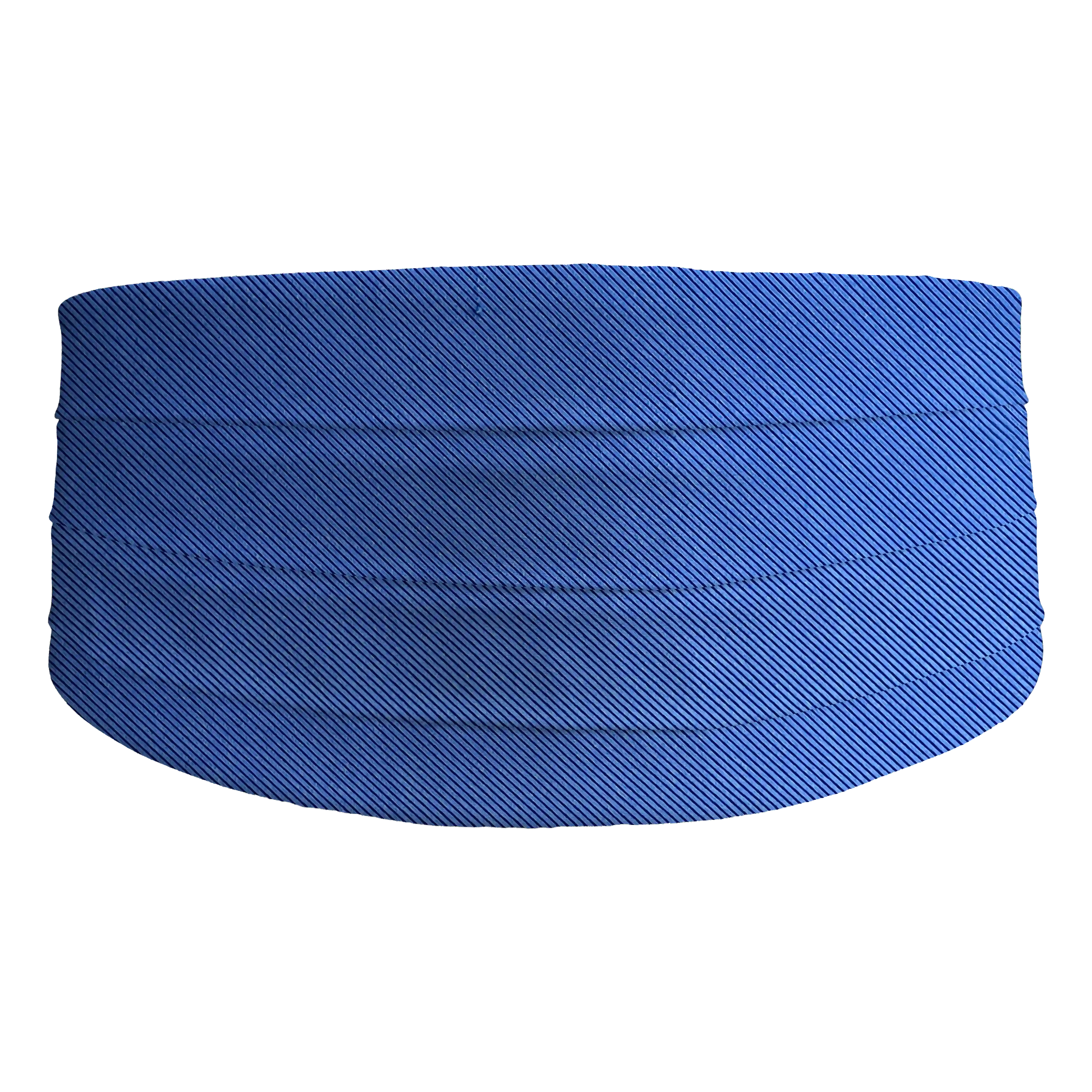 [CB-XS-09-0933] cummerbund from silk, fabric: ribbed in royal blue and black (0933) (XS)