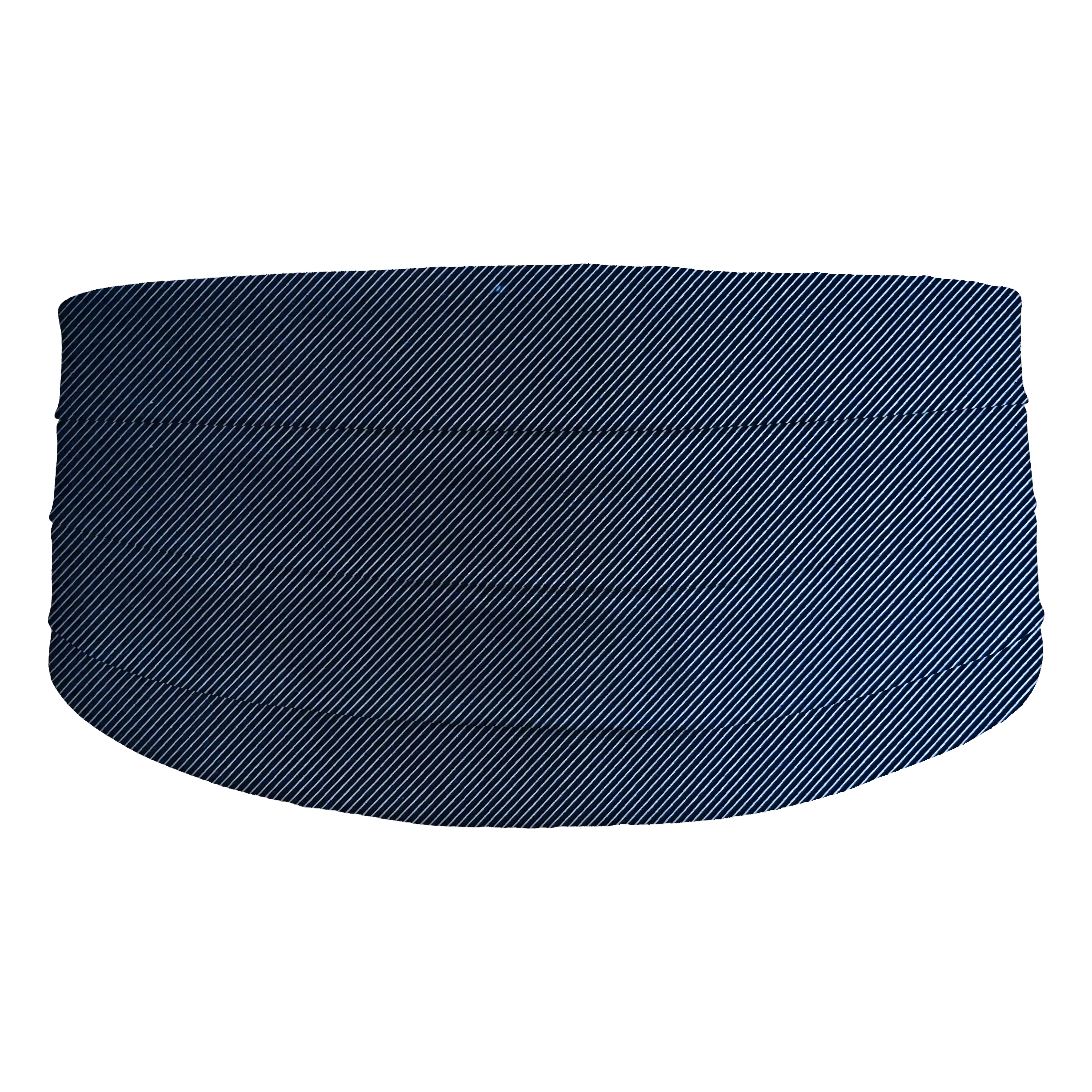 [CB-XS-09-0935] cummerbund from silk, fabric: ribbed in black and blue (0935) (XS)
