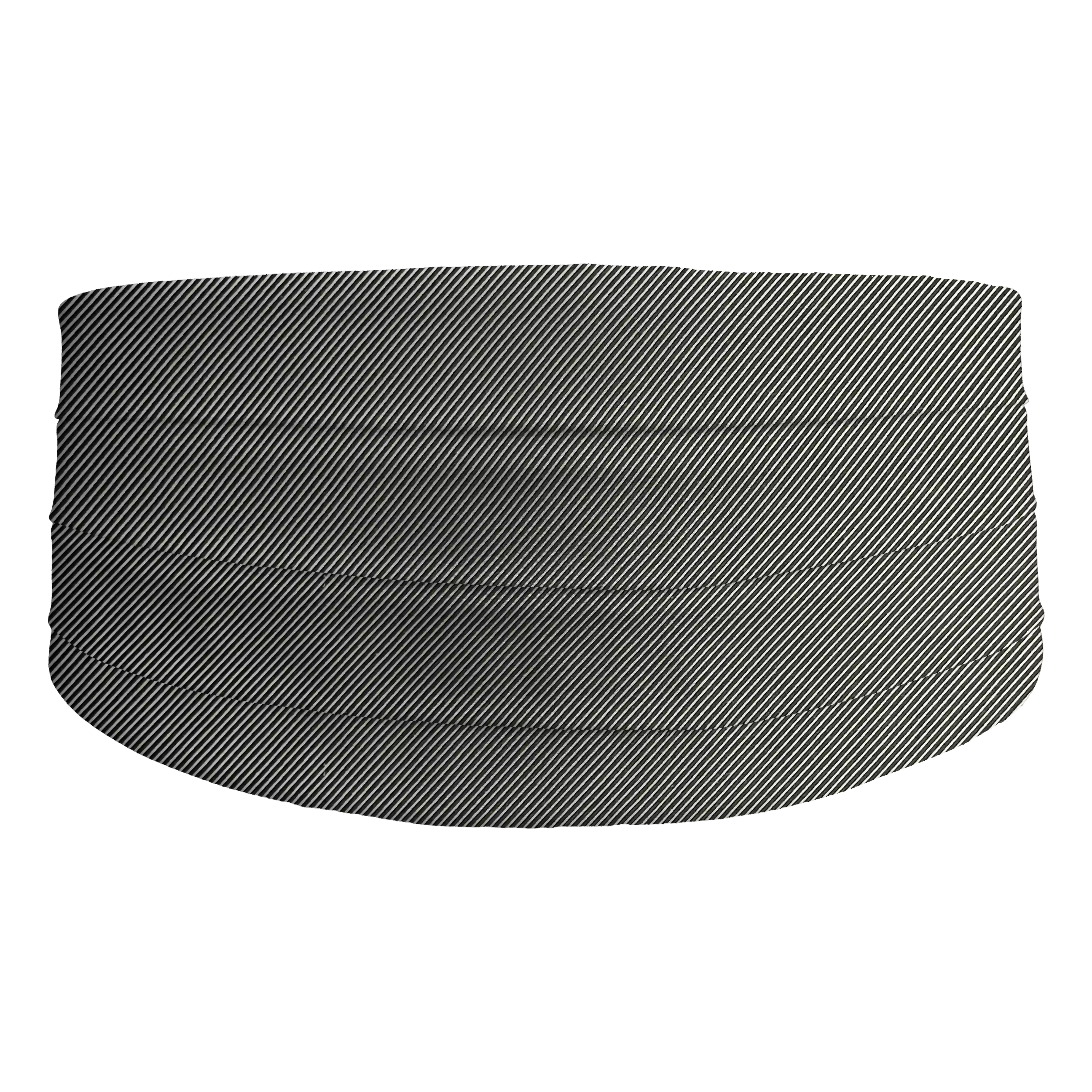 [CB-XS-09-0959] cummerbund from silk, fabric: ribbed in black and light grey (0959) (XS)