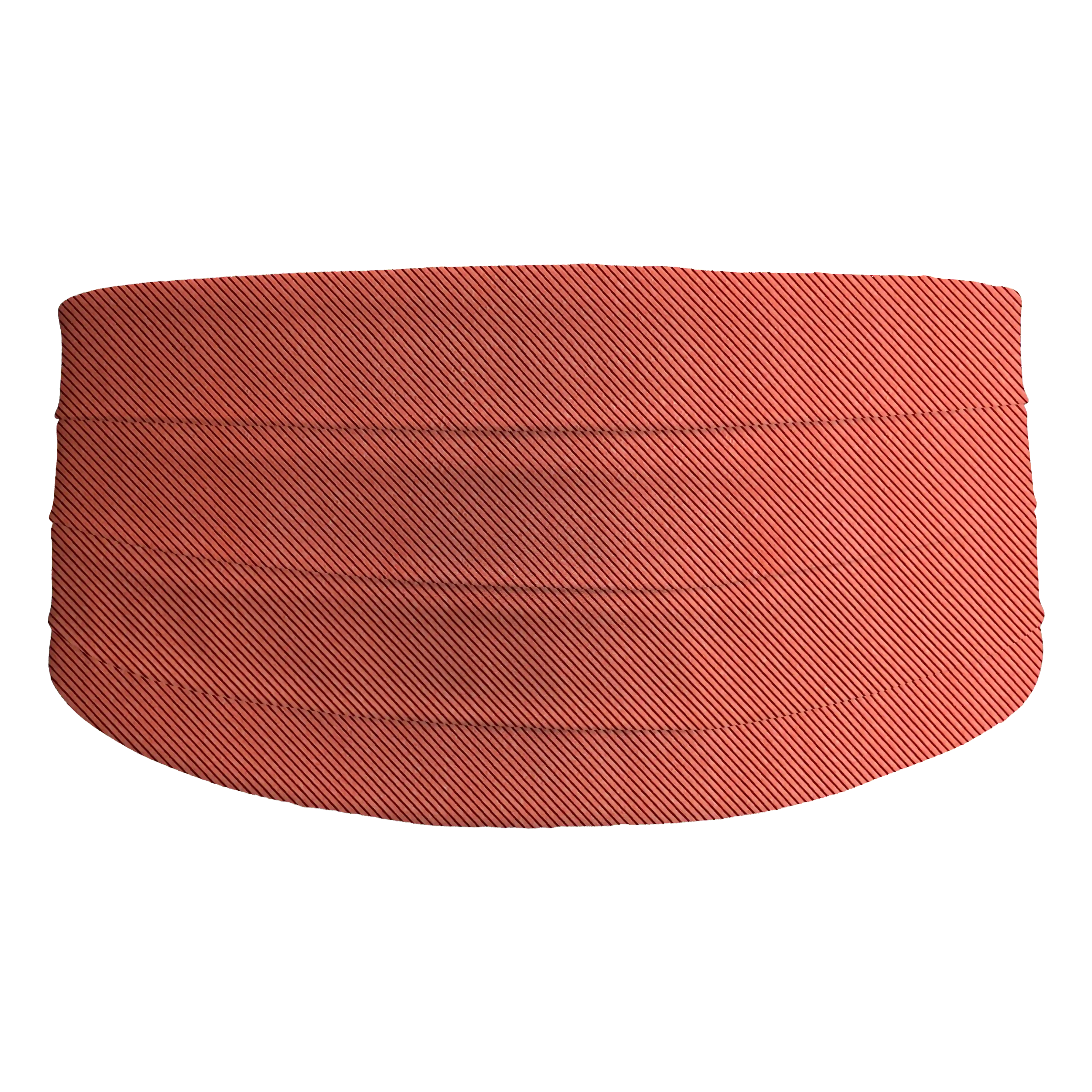Kummerbund aus Seide, Stoff: gerippt in terracotta-schwarz (0926)