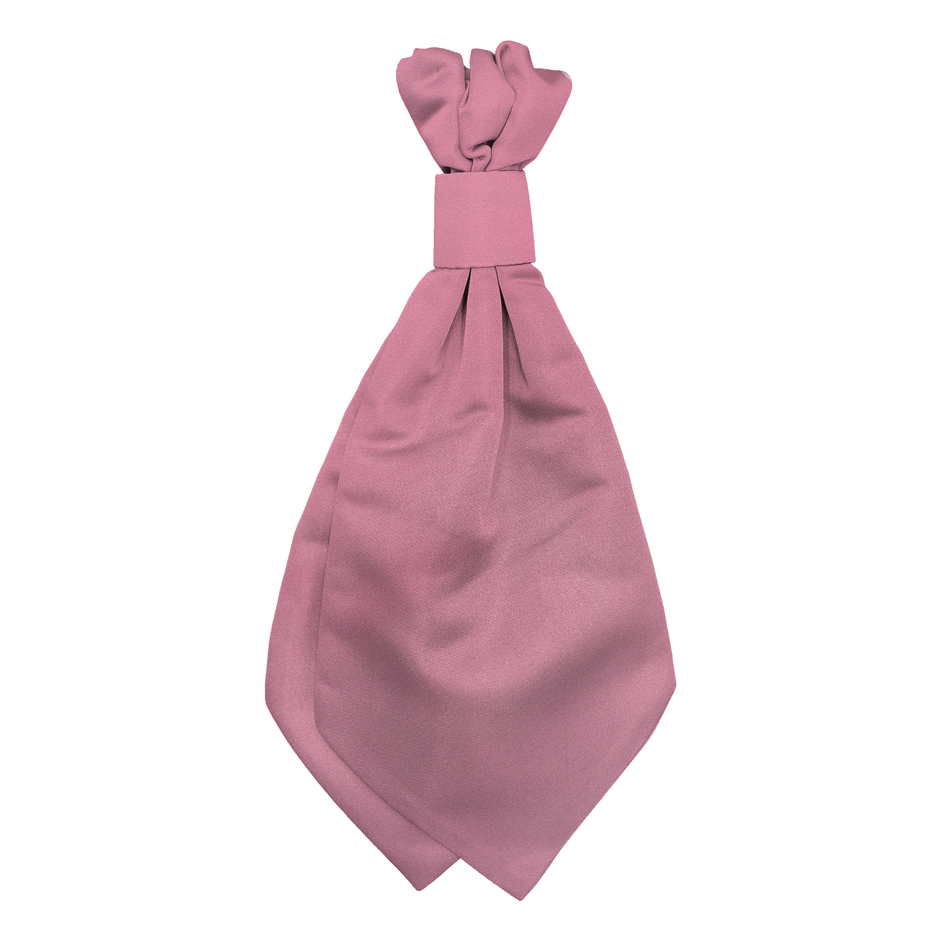 Plastronette mit geradem Knoten aus Seide, Stoff: einfarbig rosa (0442)