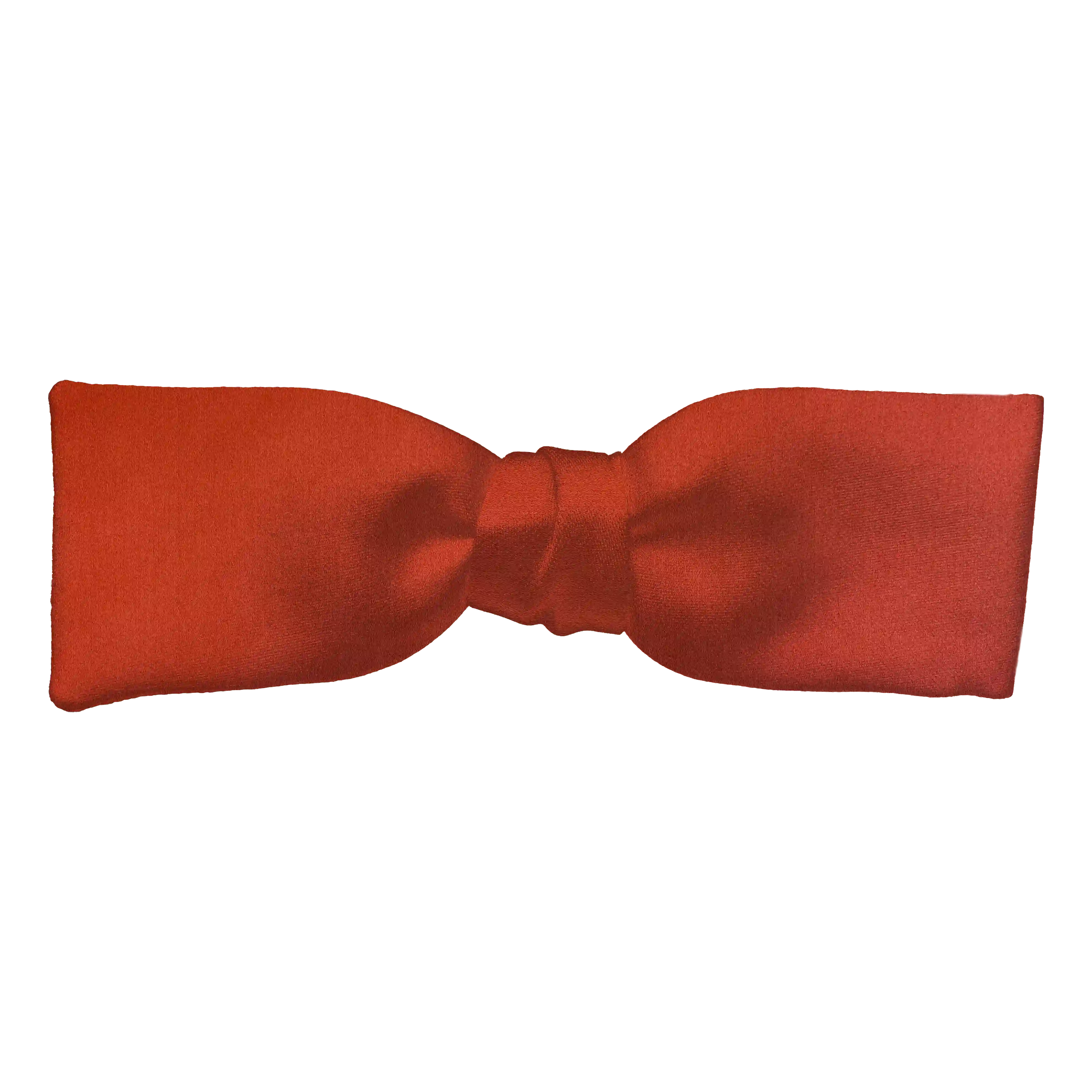[BT-S-35-E-04-0427] Schleife aus Seide, Form: gerade, Höhe: 35 mm, Stoff: einfarbig terracotta (0427) (EASY: vorgebunden mit verstellbarer Größe)