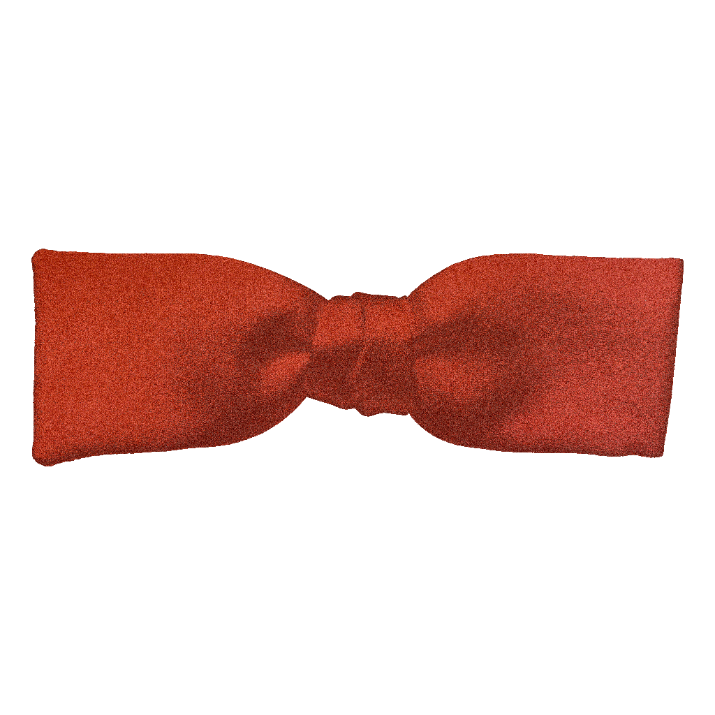 [BT-S-35-E-04-0427] Schleife aus Seide, Form: gerade, Höhe: 35, Stoff: einfarbig terracotta (0427) (EASY: vorgebunden mit verstellbarer Größe)