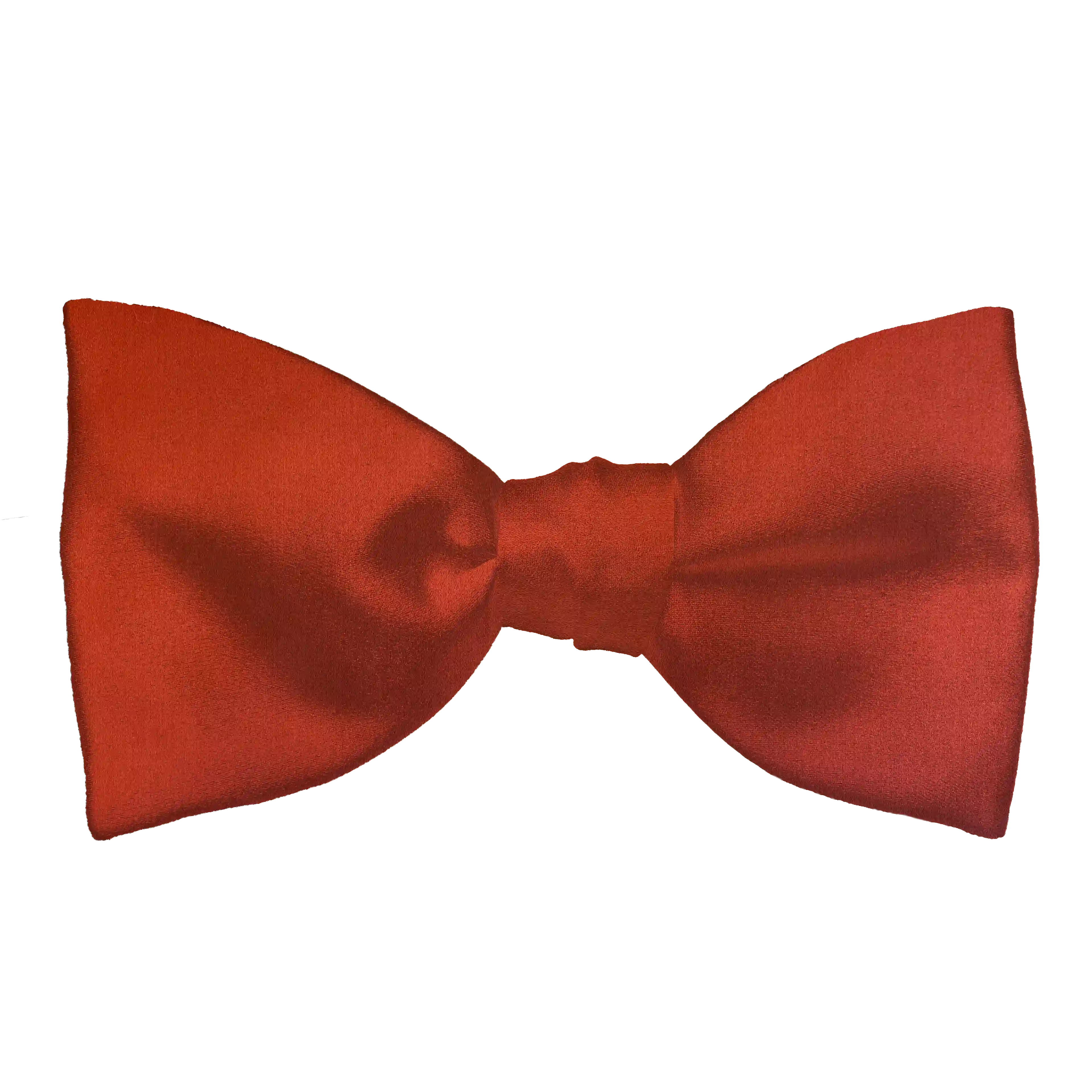 [BT-S-65-E-04-0427] Schleife aus Seide, Form: gerade, Höhe: 65 mm, Stoff: einfarbig terracotta (0427) (EASY: vorgebunden mit verstellbarer Größe)