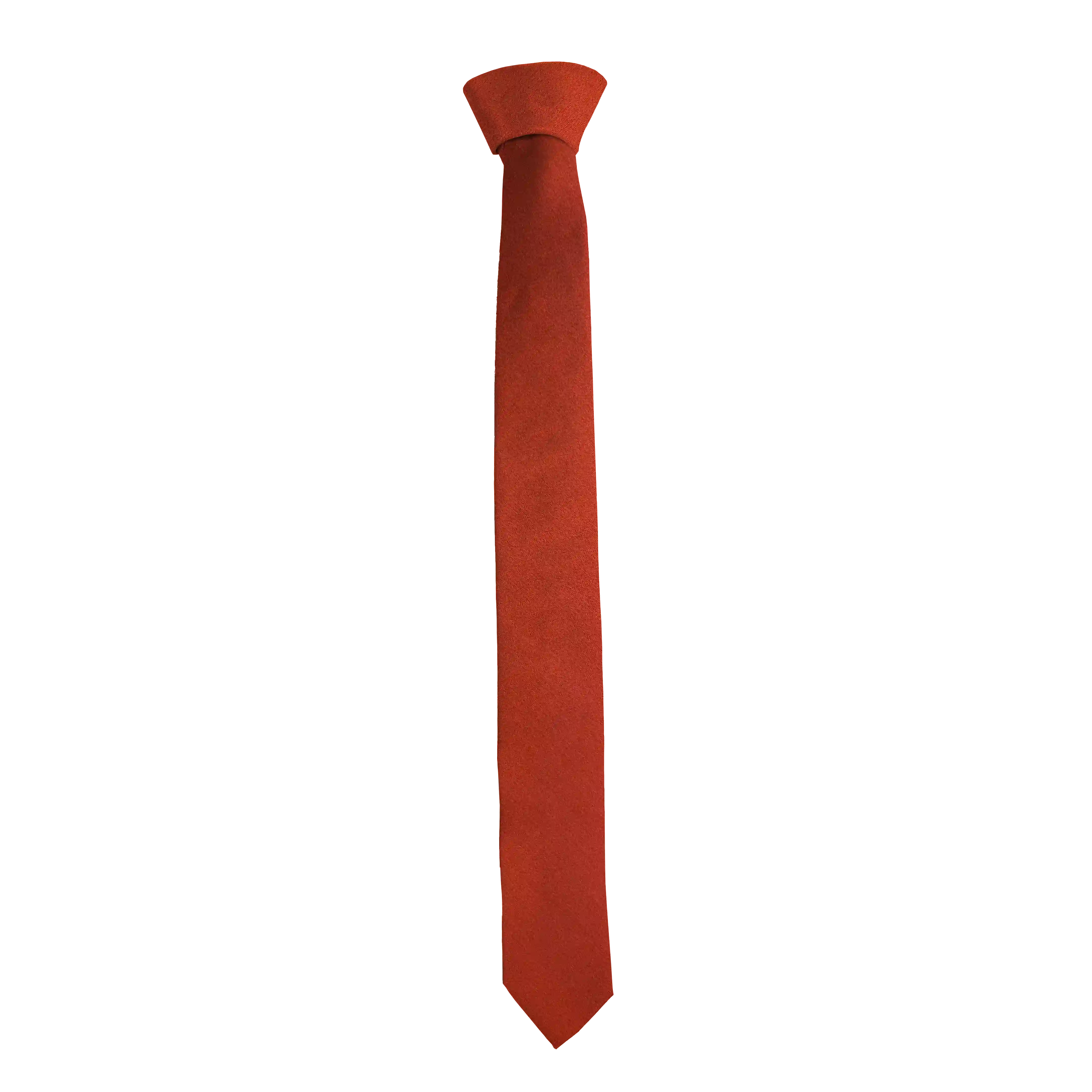 [T-55-M-04-0427] Krawatte aus Seide, Breite: 55 mm, Stoff: einfarbig terracotta (0427) (Standardlänge (150 cm))