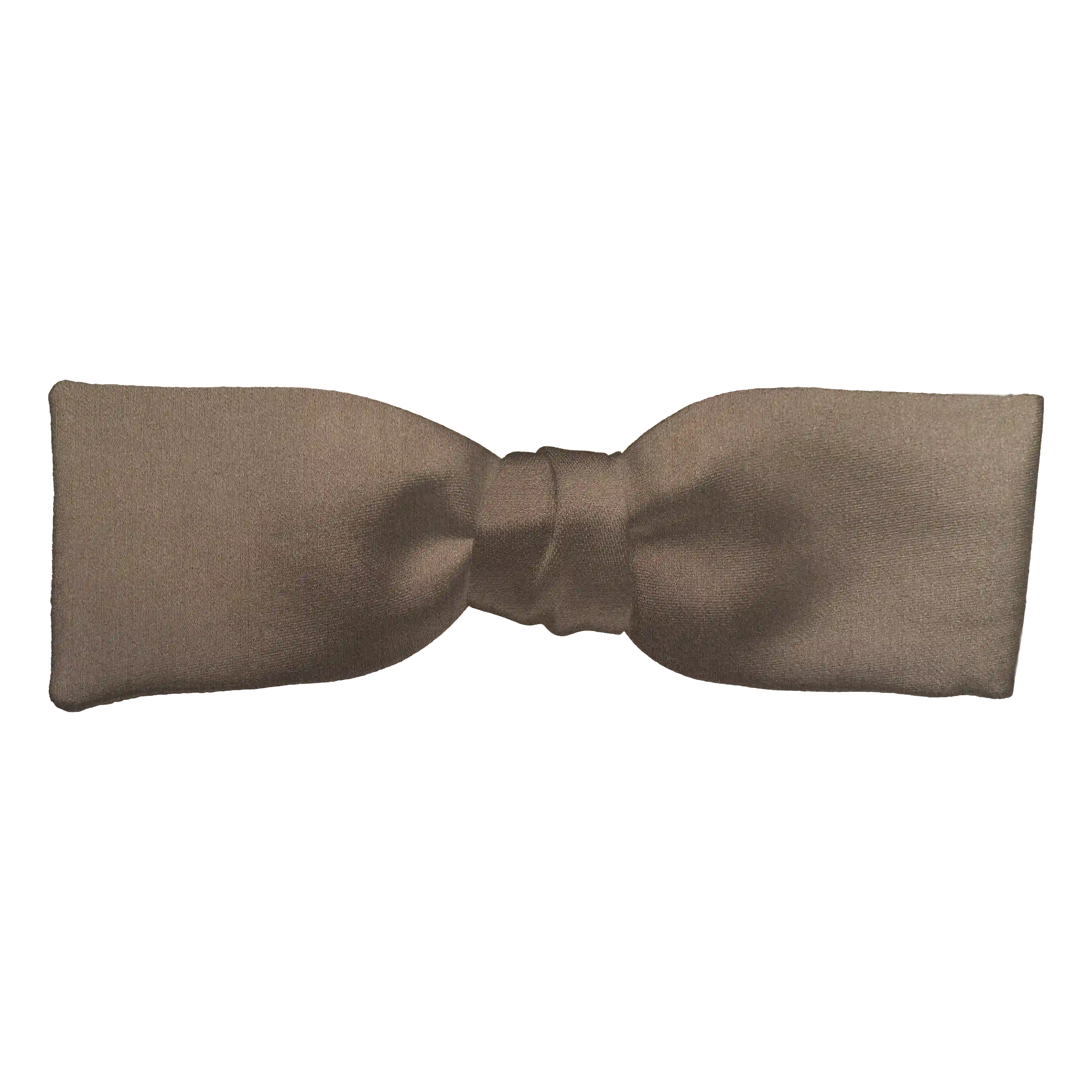 [BT-S-35-E-04-0429] Schleife aus Seide, Form: gerade, Höhe: 35 mm, Stoff: einfarbig dunkelbraun (0429) (EASY: vorgebunden mit verstellbarer Größe)