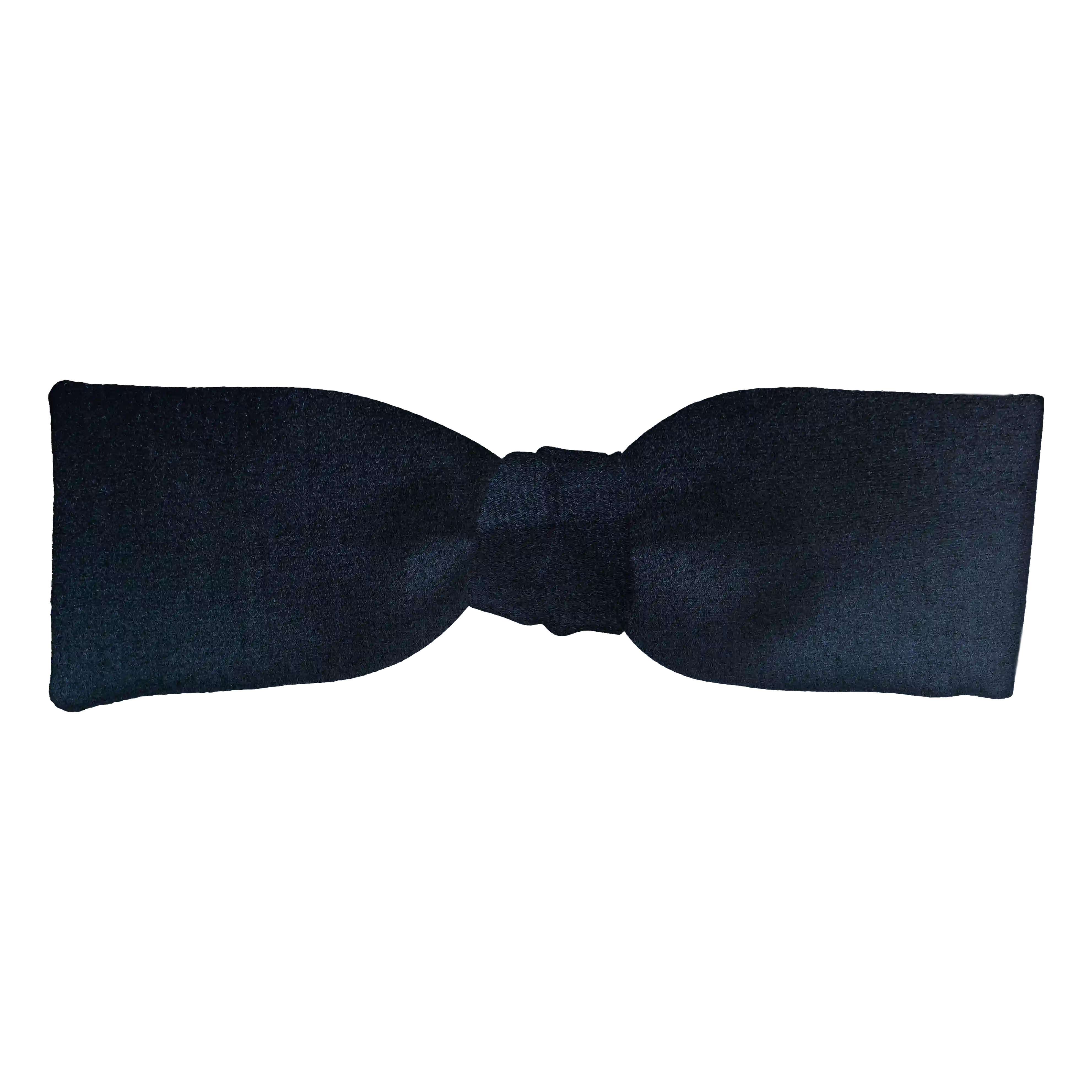 [BT-S-35-E-04-0439] Schleife aus Seide, Form: gerade, Höhe: 35 mm, Stoff: einfarbig dunkelblau (0439) (EASY: vorgebunden mit verstellbarer Größe)