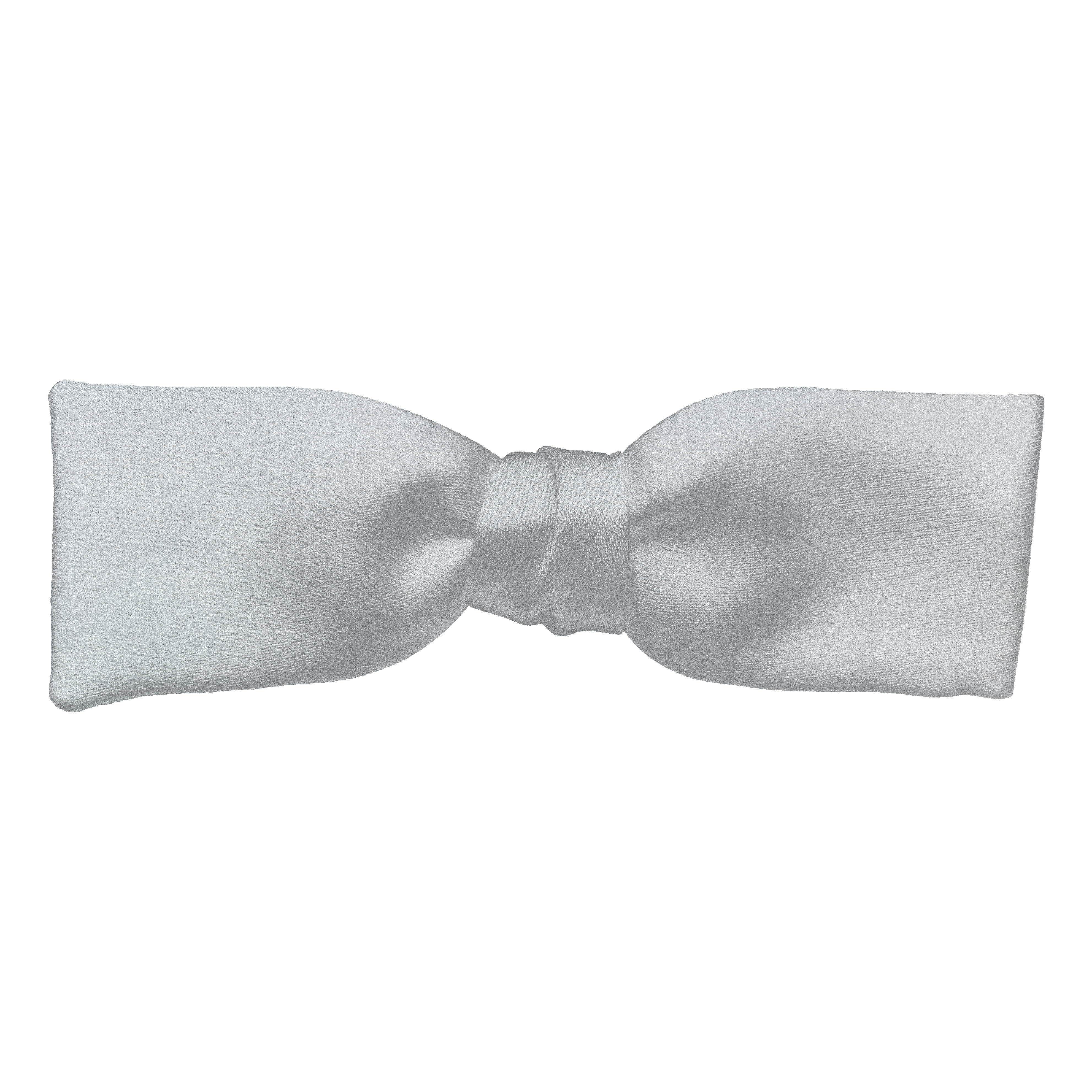 Schleife aus Seide, Form: gerade, Höhe: 35, Stoff: einfarbig silber (0453)