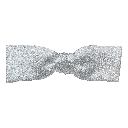 Schleife aus Seide, Form: gerade, Höhe: 35, Stoff: einfarbig silber (0453)
