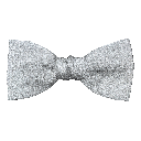 Schleife aus Seide, Form: gerade, Höhe: 50, Stoff: einfarbig silber (0453)