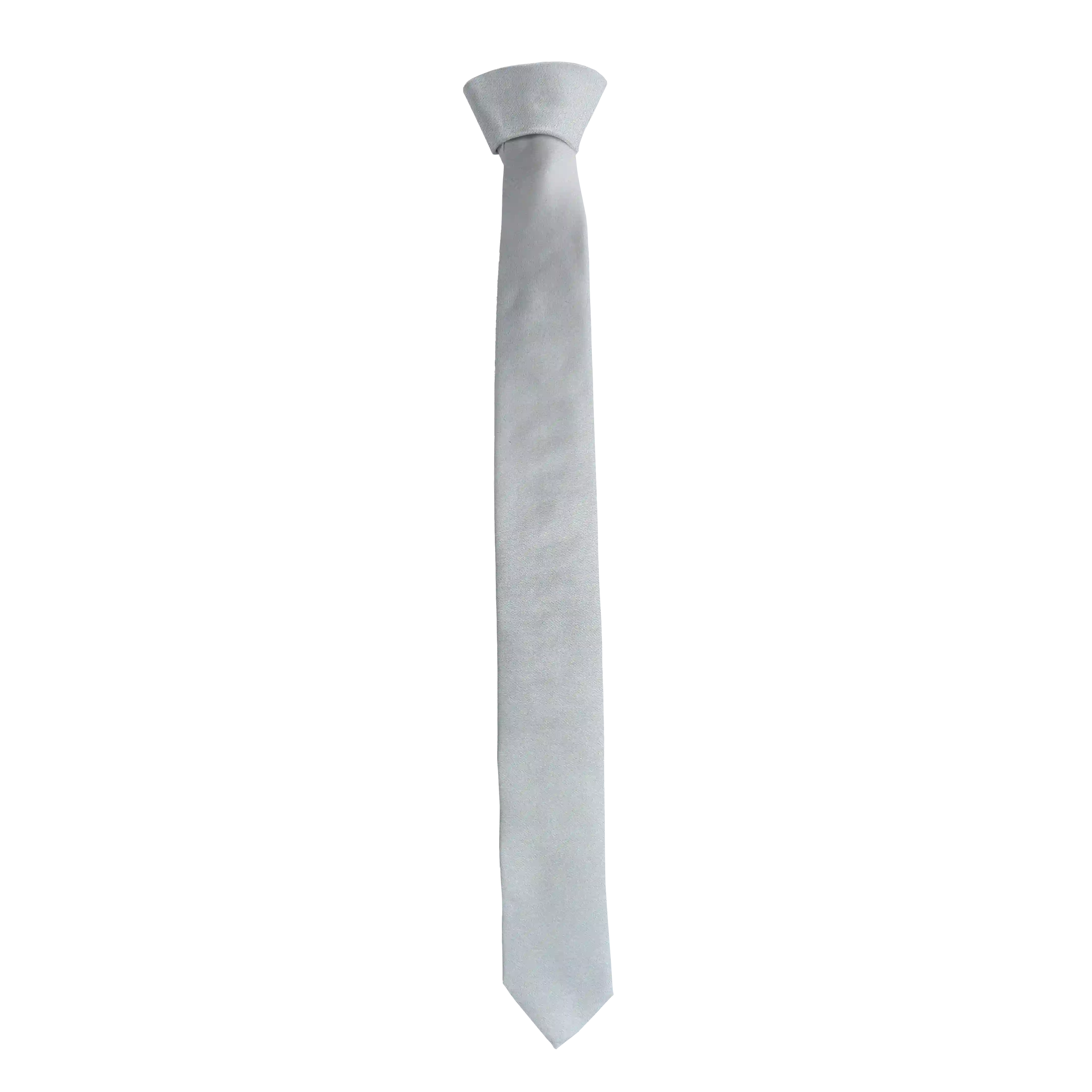 Krawatte aus Seide, Breite: 55 mm, Stoff: einfarbig silber (0453)