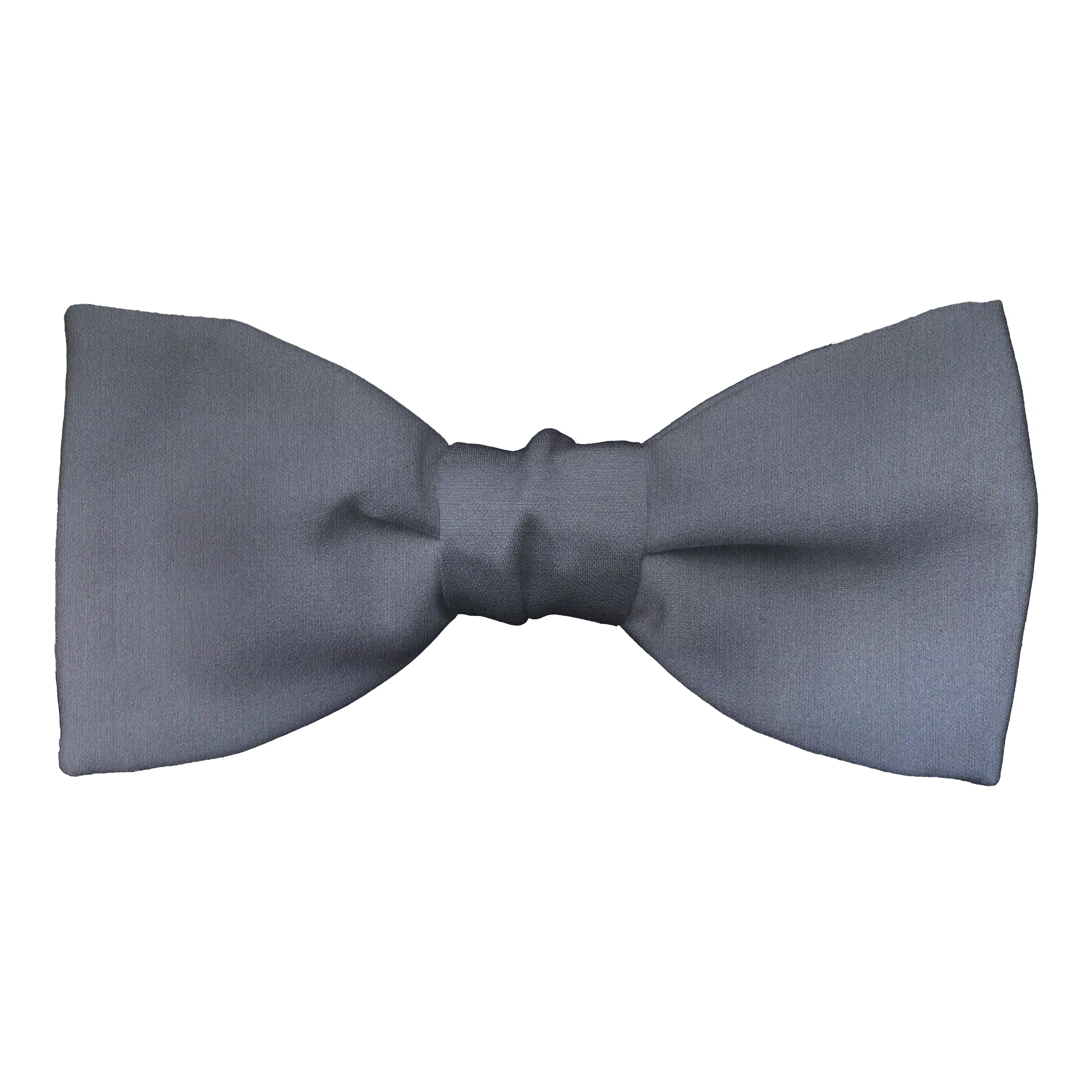 Schleife aus Seide, Form: gerade, Höhe: 50 mm, Stoff: einfarbig grau (0457)