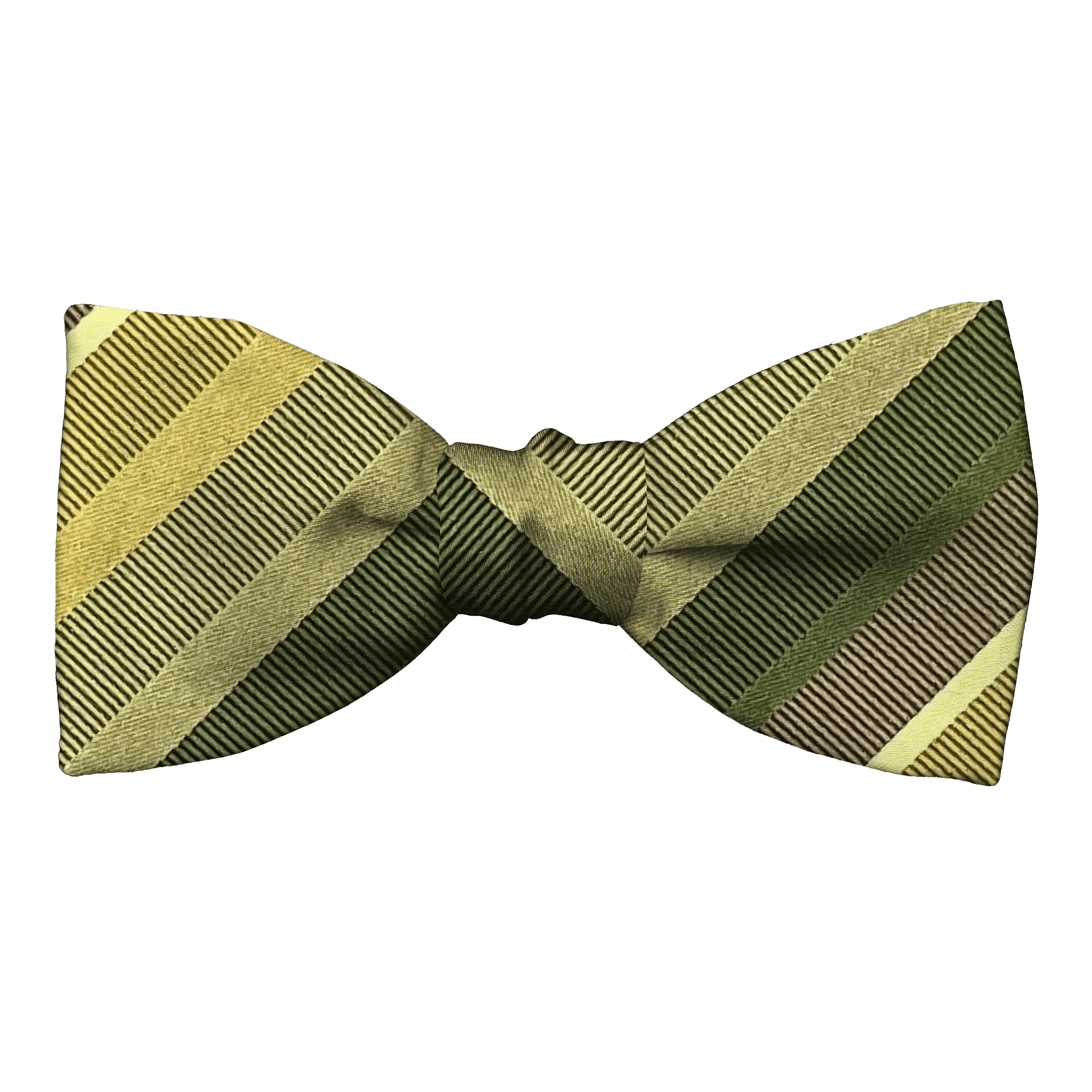 Schleife aus Seide, Form: gerade, Höhe: 50, Stoff: gestreift in Grünstufen (7996)