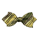 Schleife aus Seide, Form: spitz, Höhe: 60, Stoff: gestreift in Grünstufen (7996)