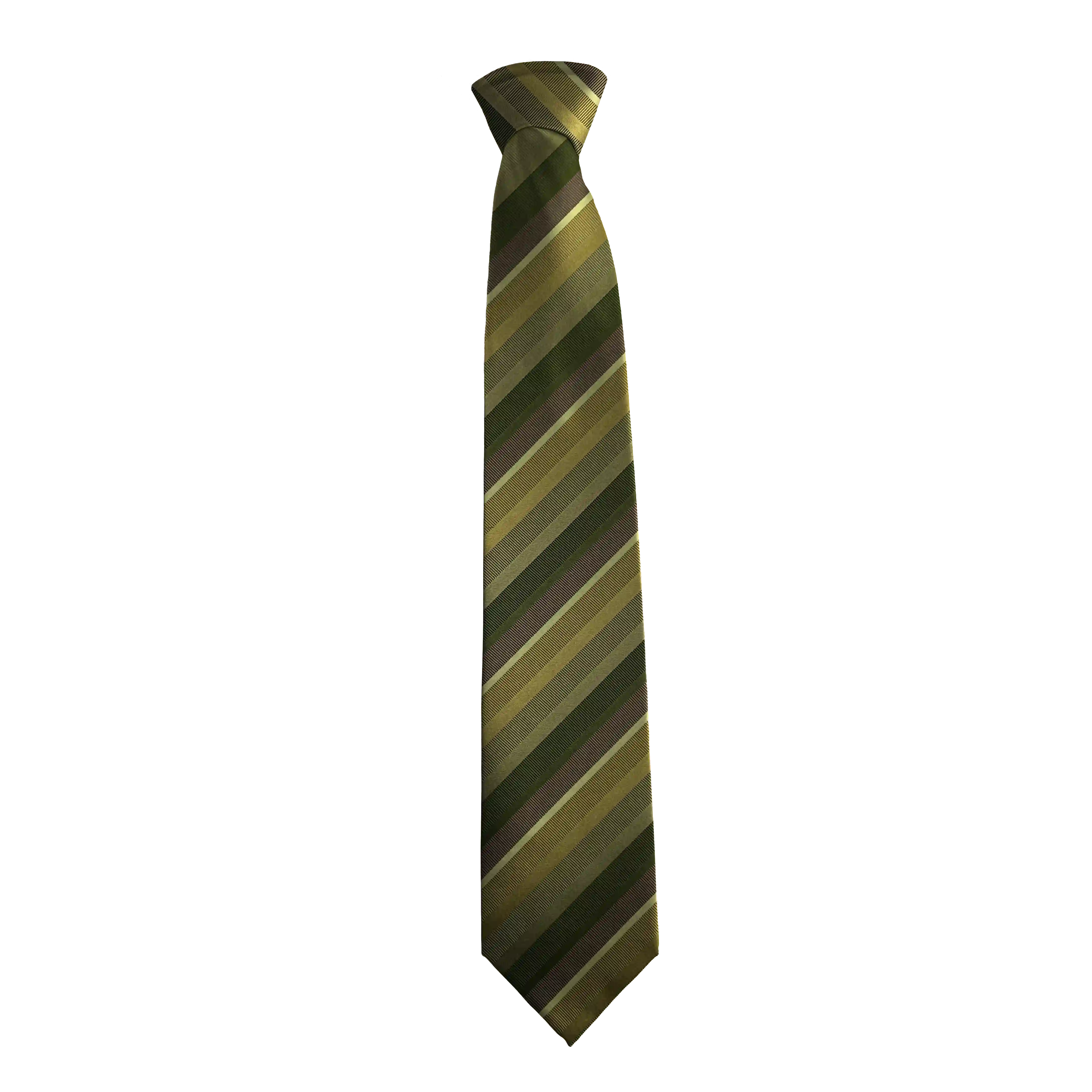 Krawatte aus Seide, Breite: 85 mm, Stoff: gestreift in Grünstufen (7996)