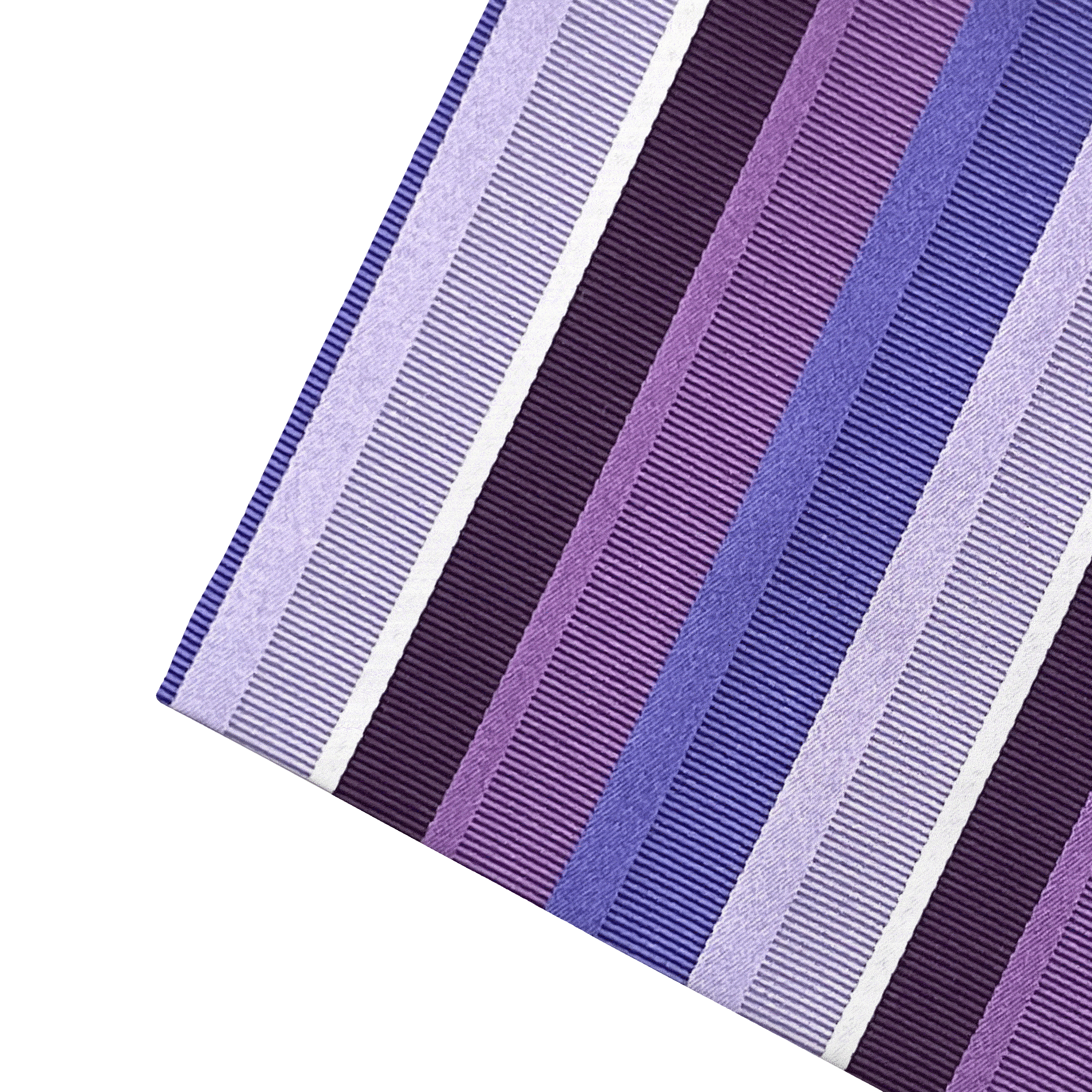 Ziertuch aus Seide, 30 x 30 cm, Stoff: gestreift in Lilastufen (7999)