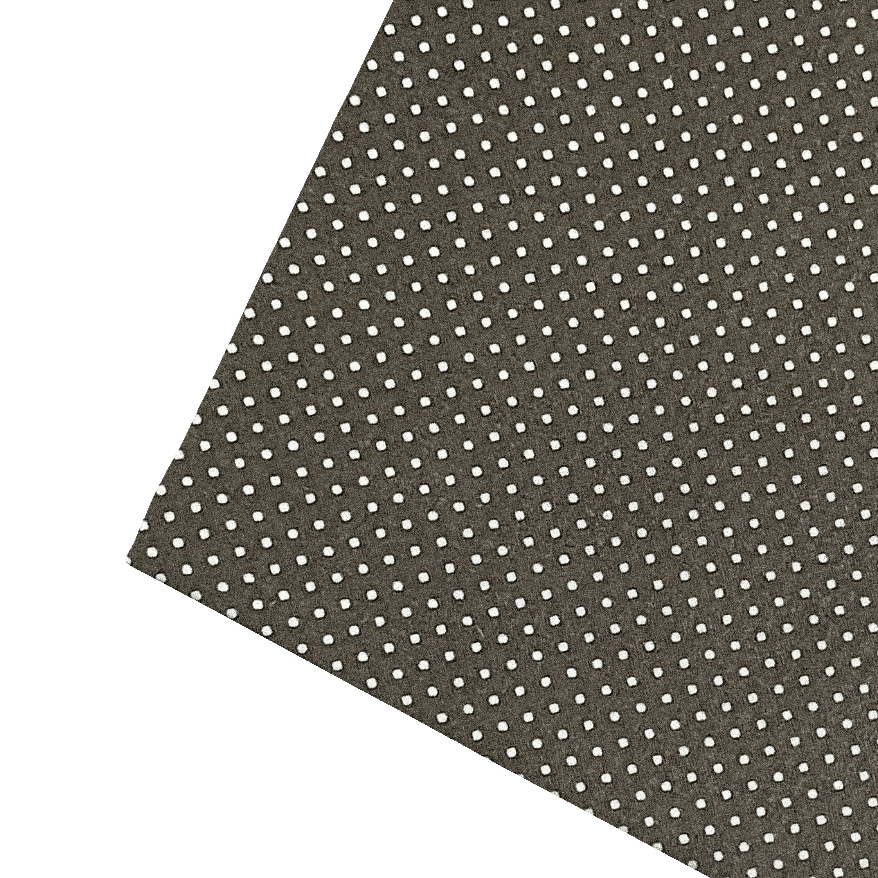 [PS-S300-70-7933] Ziertuch aus Seide, 30 x 30 cm, Stoff: silber gepunktet auf grau (7933)