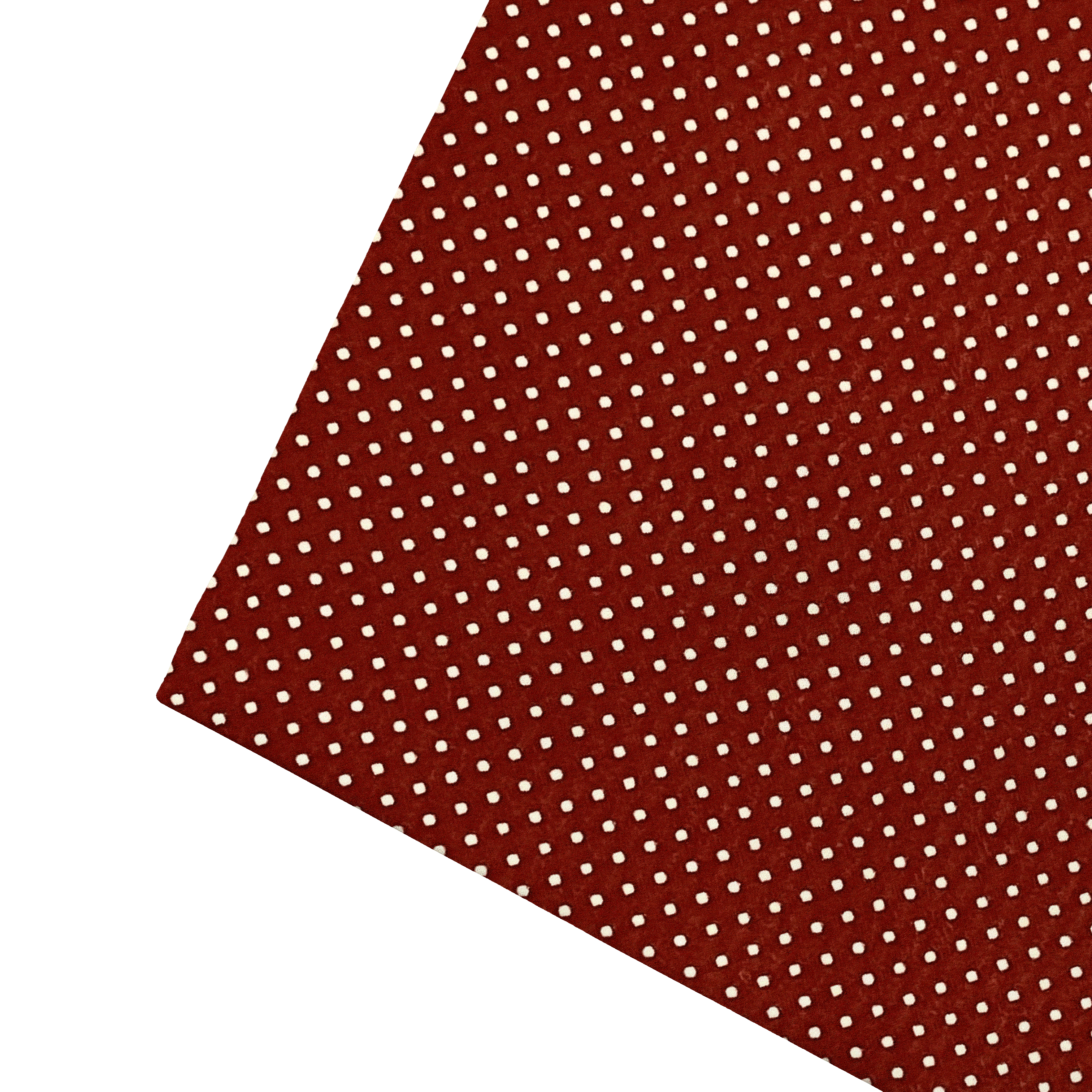 [PS-S300-70-7934] Ziertuch aus Seide, 30 x 30 cm, Stoff: silber gepunktet auf bordeauxrot (7934)