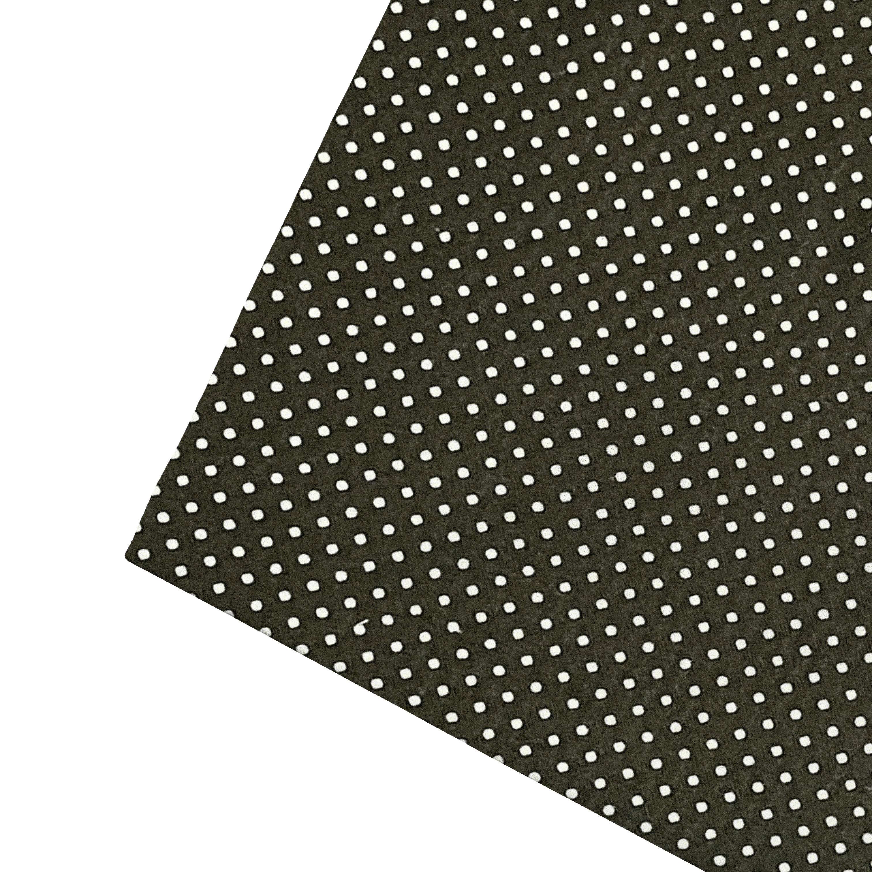 Ziertuch aus Seide, 30 x 30 cm, Stoff: silber gepunktet auf schwarz (7935)
