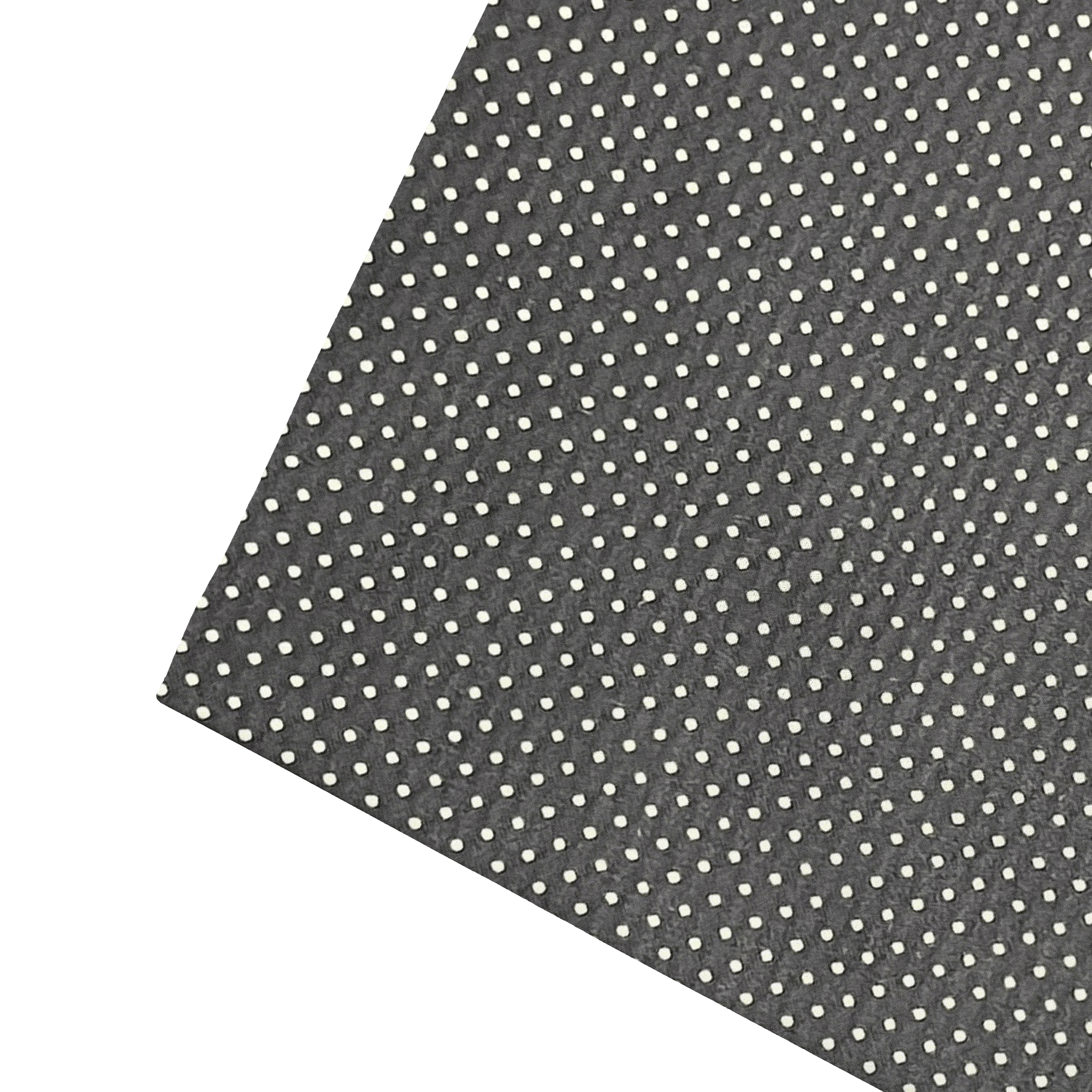 Ziertuch aus Seide, 30 x 30 cm, Stoff: silber gepuktet auf dunkelblau (7937)