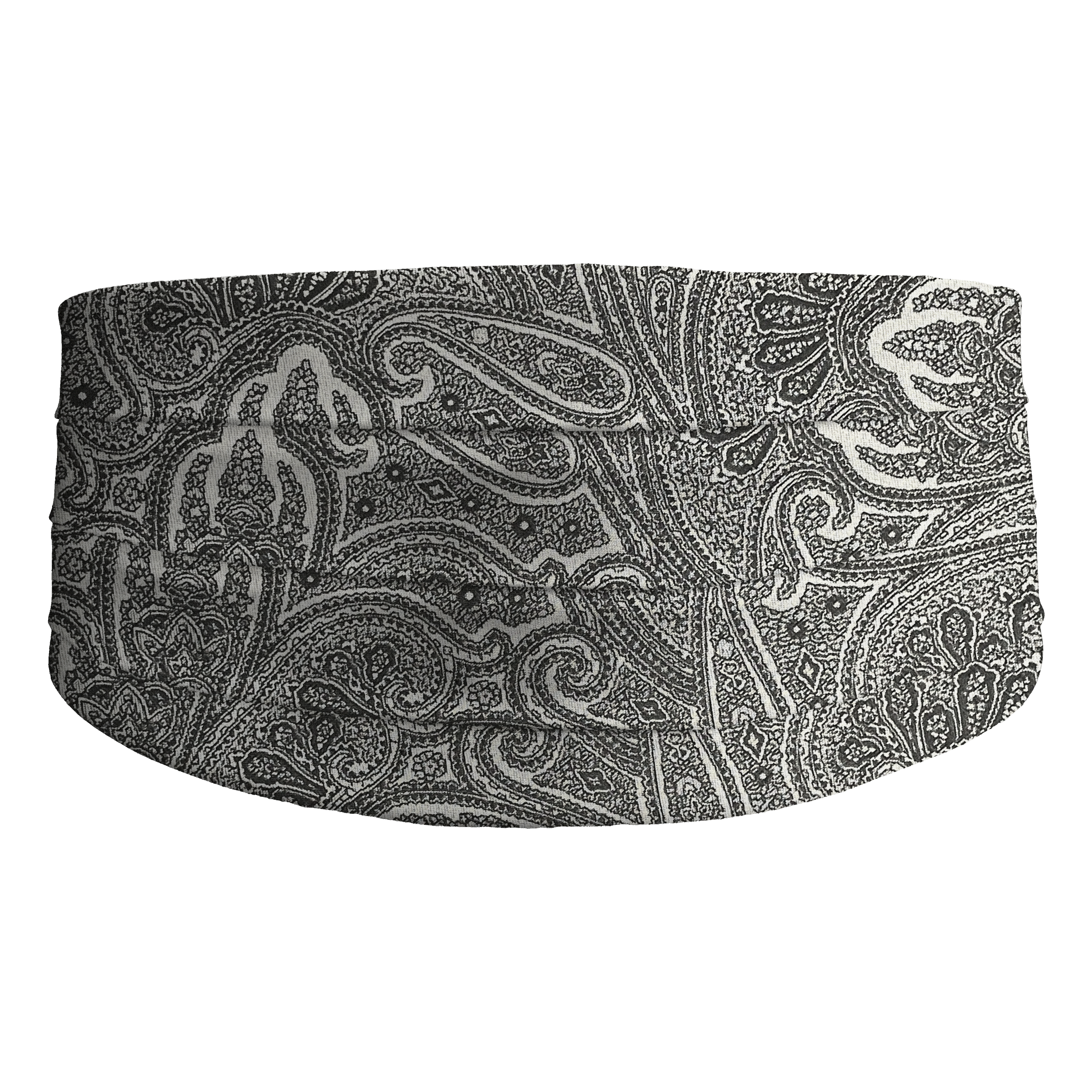 Kummerbund aus Seide, Stoff: Paisley in Graustufen (7291)
