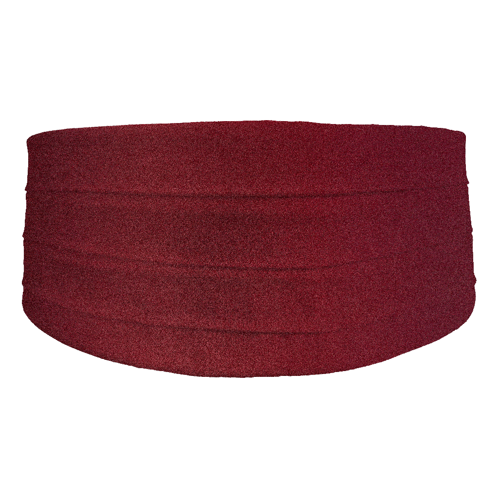 [CB-S-04-0449] Kummerbund aus Seide, Stoff: einfarbig bordeauxrot (0449) (48)