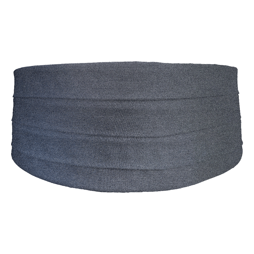 [CB-S-04-0457] Kummerbund aus Seide, Stoff: einfarbig grau (0457) (48)