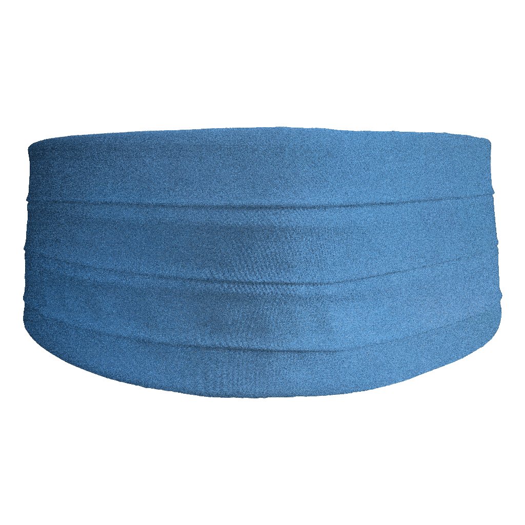 [CB-S-04-0432] Kummerbund aus Seide, Stoff: einfarbig himmelblau (0432) (48)
