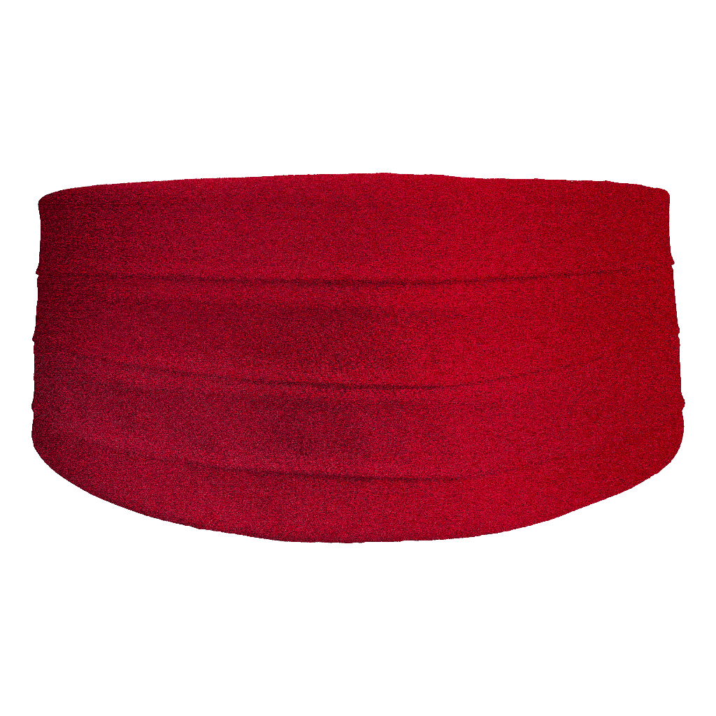 [CB-S-04-0445] Kummerbund aus Seide, Stoff: einfarbig hochrot (0445) (48)