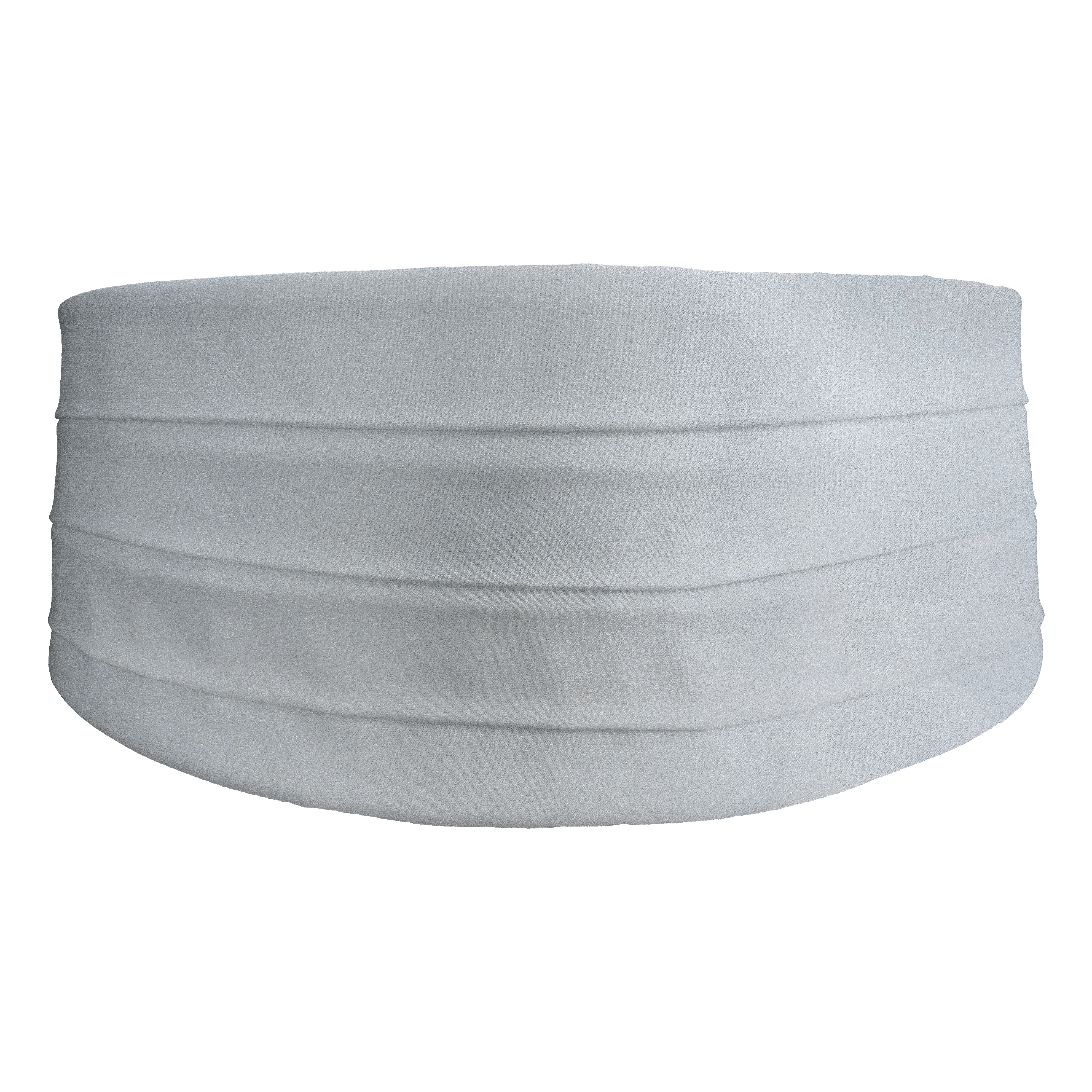 [CB-S-04-0453] Kummerbund aus Seide, Stoff: einfarbig silber (0453) (48)