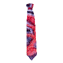 Krawatte aus Seide, Breite: 85, Stoff: kleine blaue Quadrate auf rot (7047)