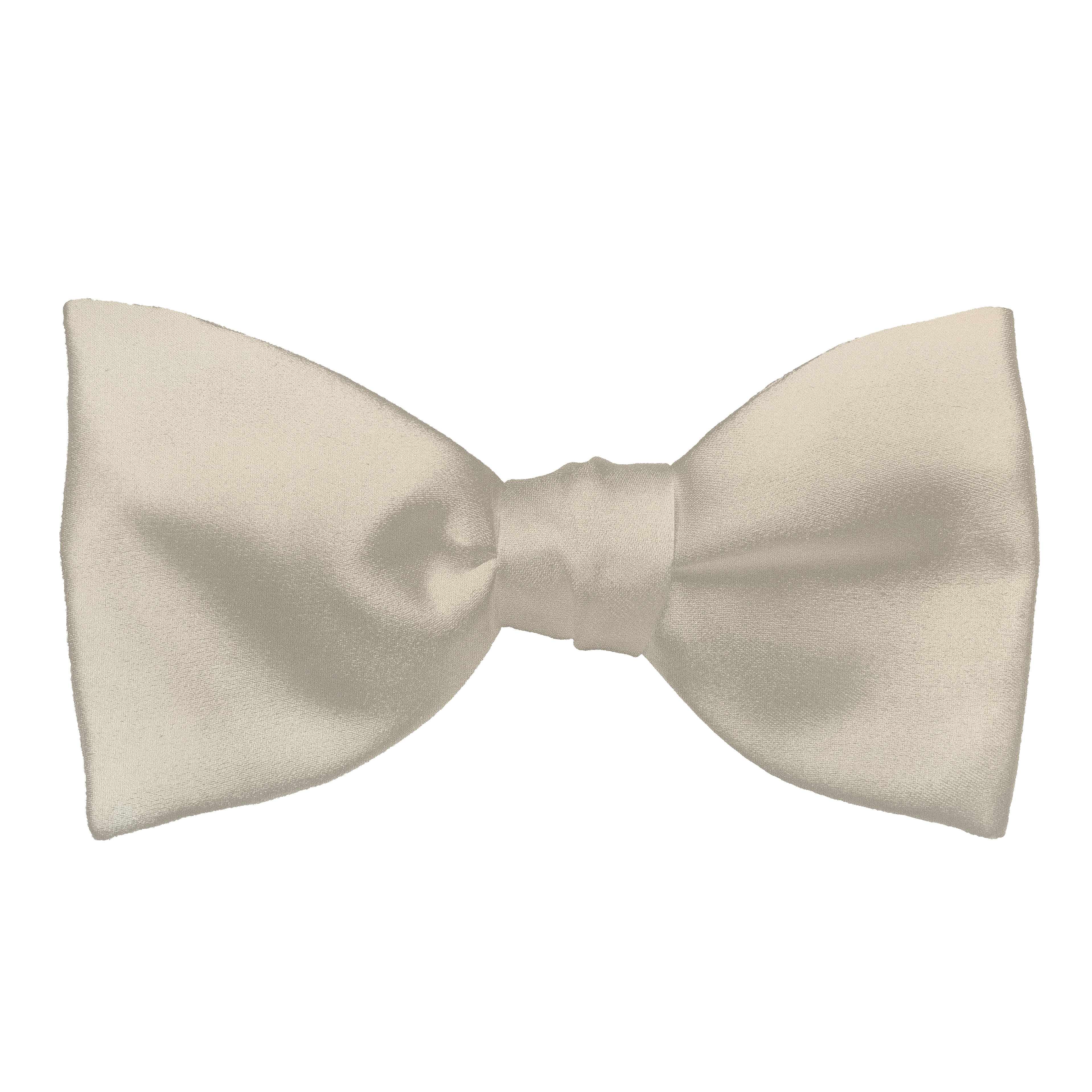 [BT-S-65-E-04-0415] Schleife aus Seide, Form: gerade, Höhe: 65, Stoff: einfarbig crème (0415) (EASY: vorgebunden mit verstellbarer Größe)