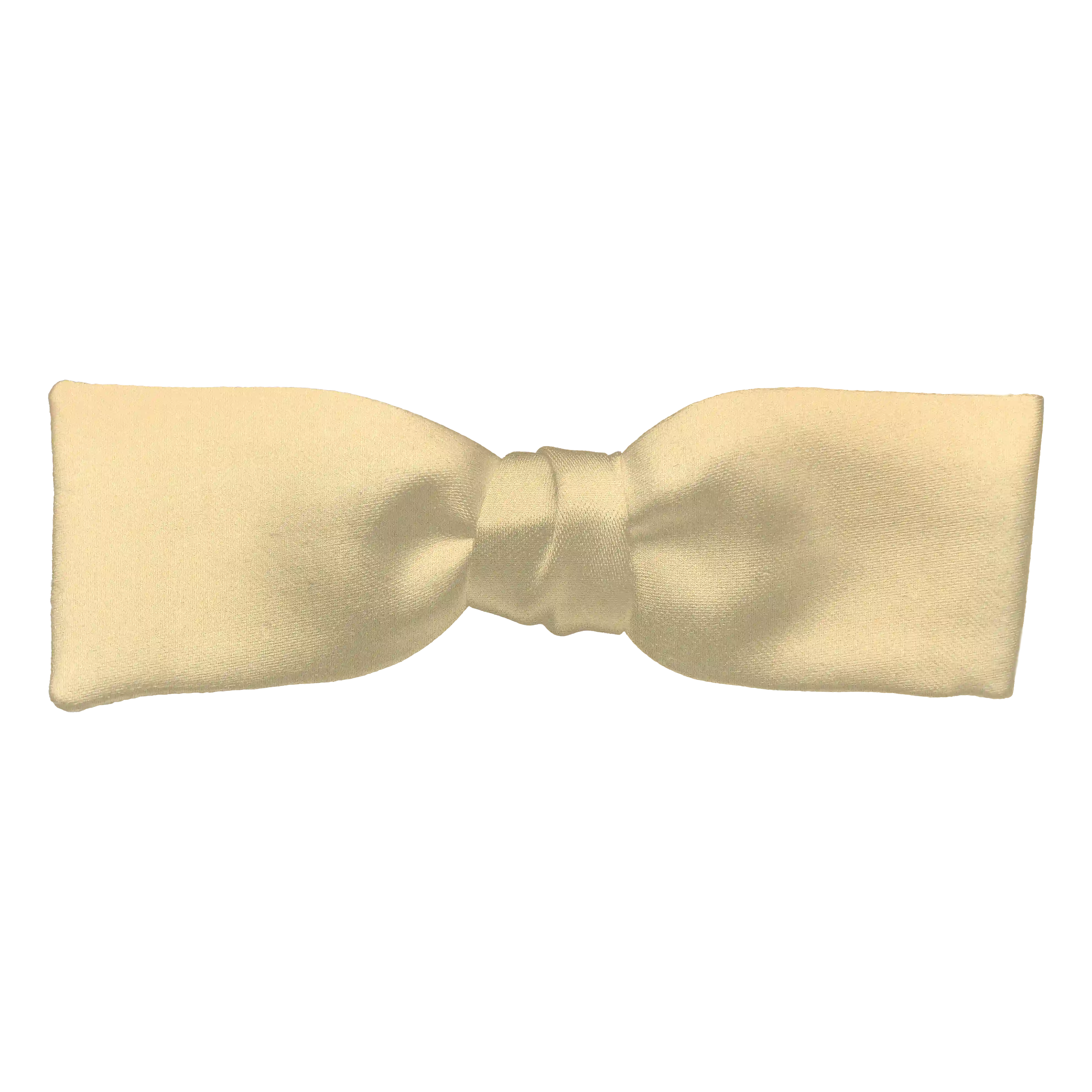 [BT-S-35-E-04-0421] Schleife aus Seide, Form: gerade, Höhe: 35 mm, Stoff: einfarbig beige (0421) (EASY: vorgebunden mit verstellbarer Größe)