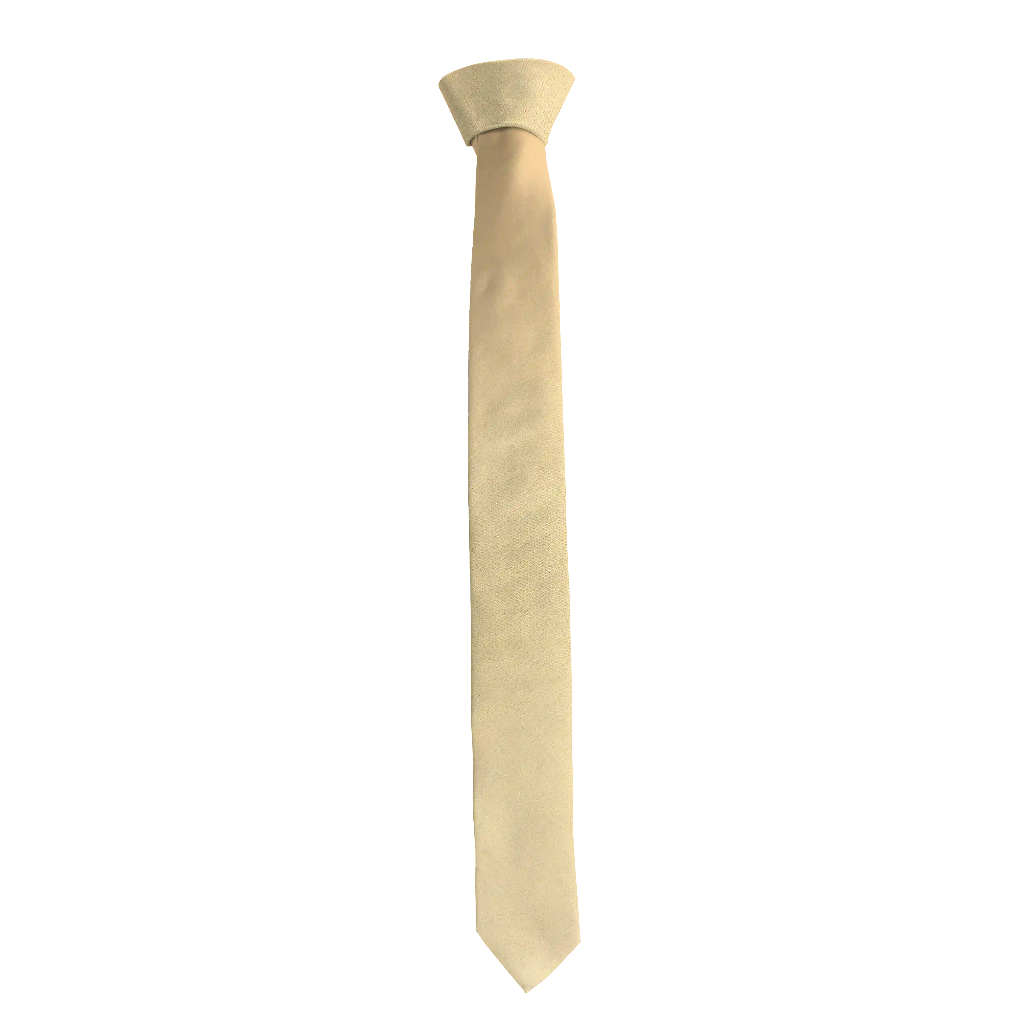 [T-55-M-04-0421] tie from silk, width: 55 mm, fabric: unicoloured beige (0421) (standard length (59 inch))
