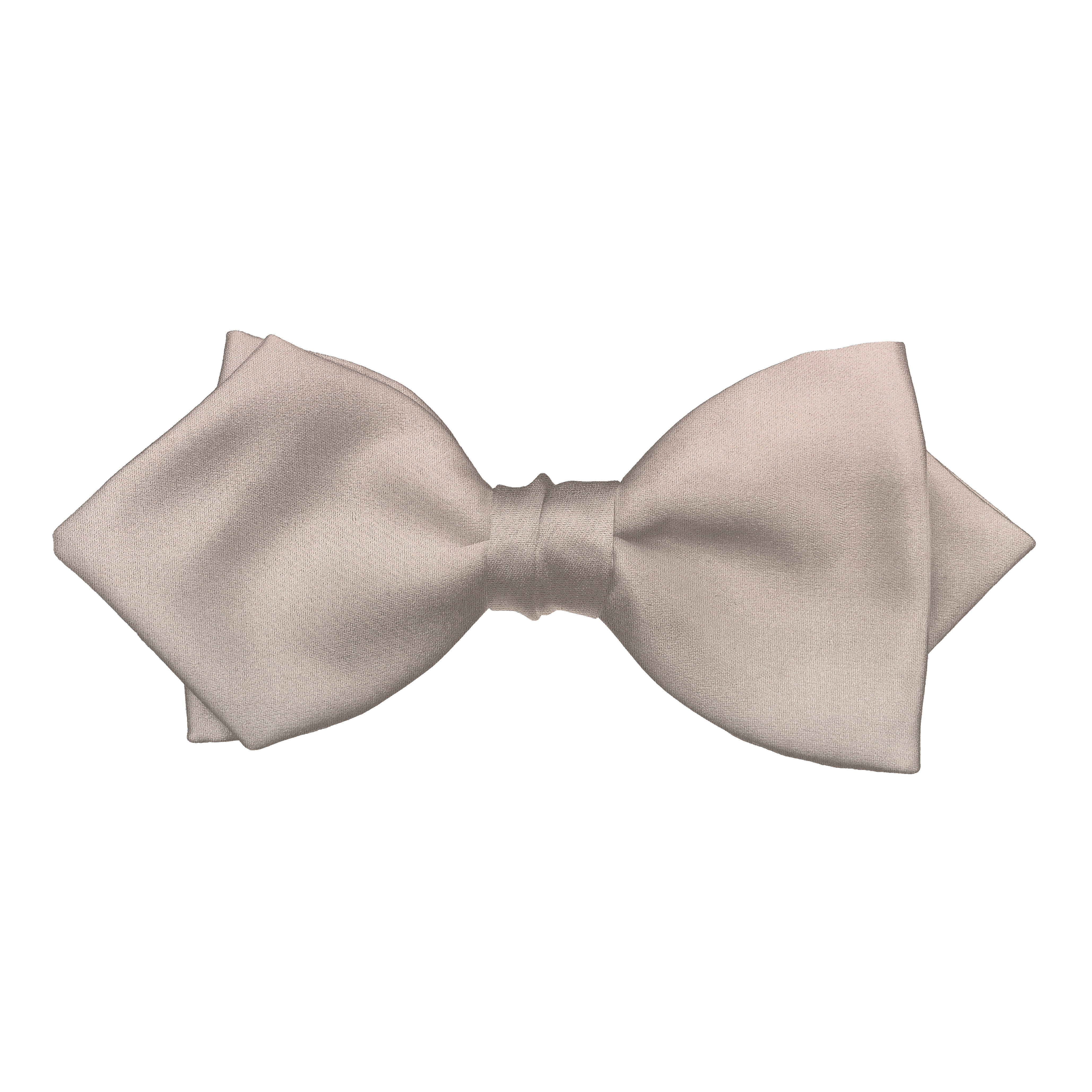 Schleife aus Seide, Form: spitz, Höhe: 60, Stoff: einfarbig lachs (0422)