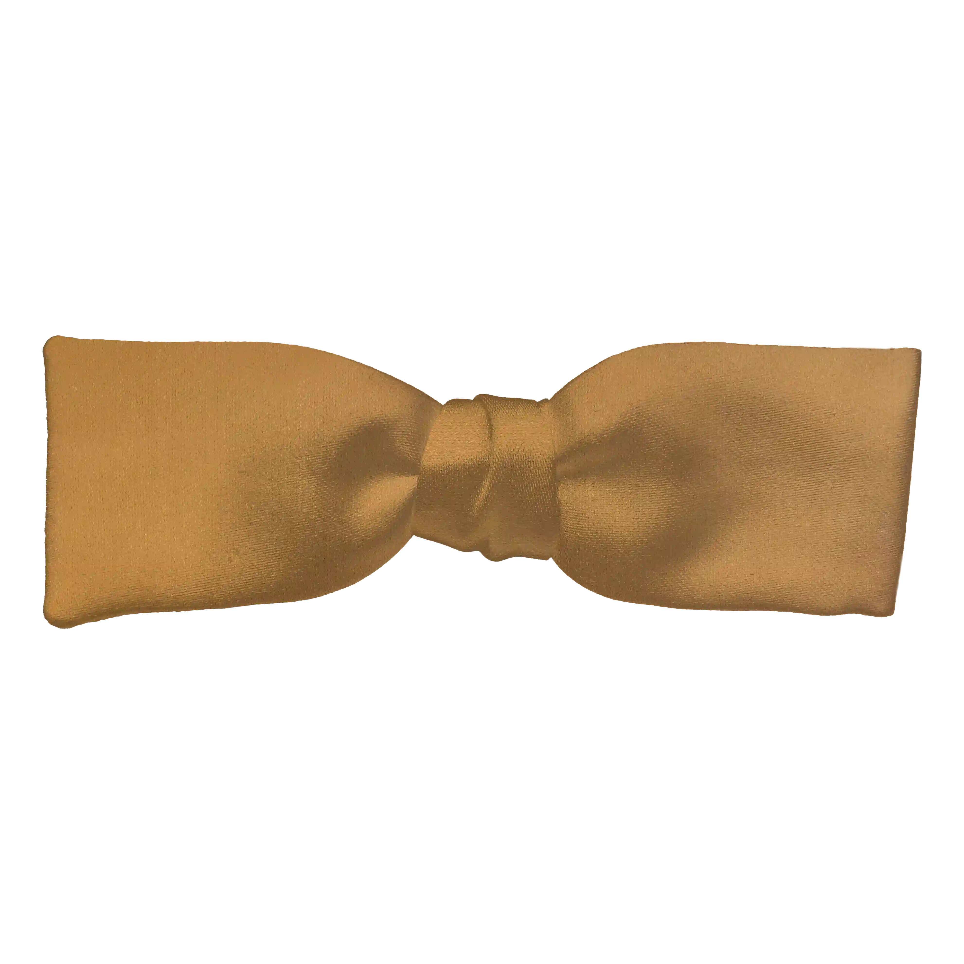 [BT-S-35-E-04-0426] Schleife aus Seide, Form: gerade, Höhe: 35 mm, Stoff: einfarbig ocker (0426) (EASY: vorgebunden mit verstellbarer Größe)