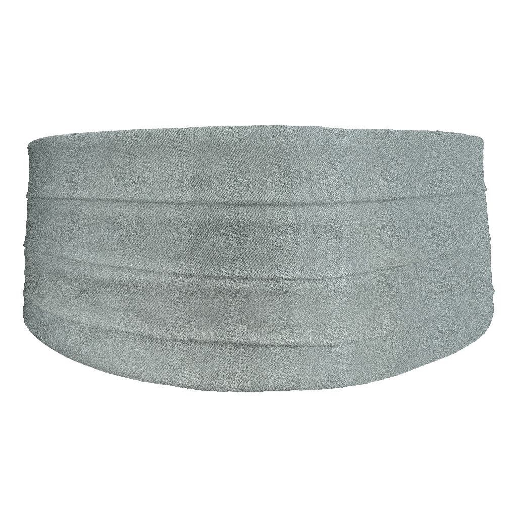[CB-S-04-0431] Kummerbund aus Seide, Stoff: einfarbig hellblau (0431) (48)