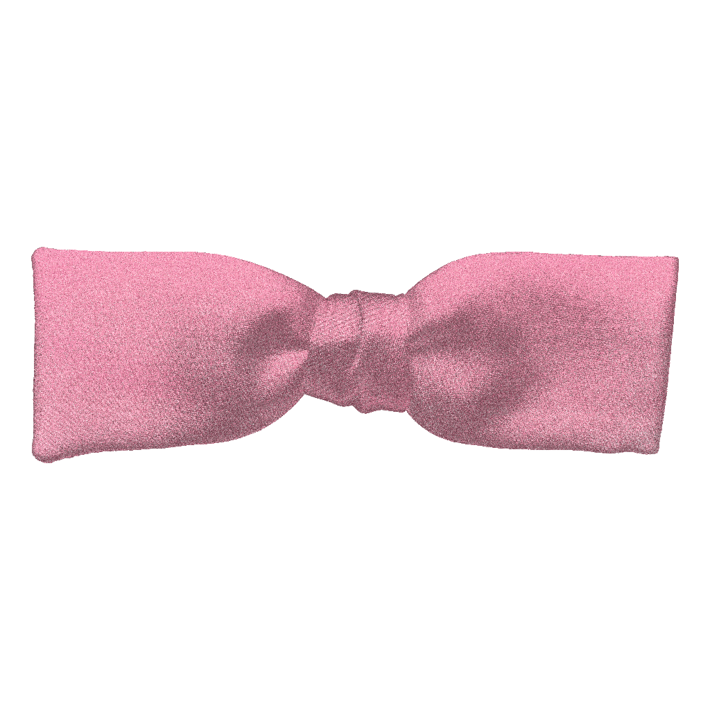 [BT-S-35-E-04-0442] Schleife aus Seide, Form: gerade, Höhe: 35, Stoff: einfarbig rosa (0442) (EASY: vorgebunden mit verstellbarer Größe)