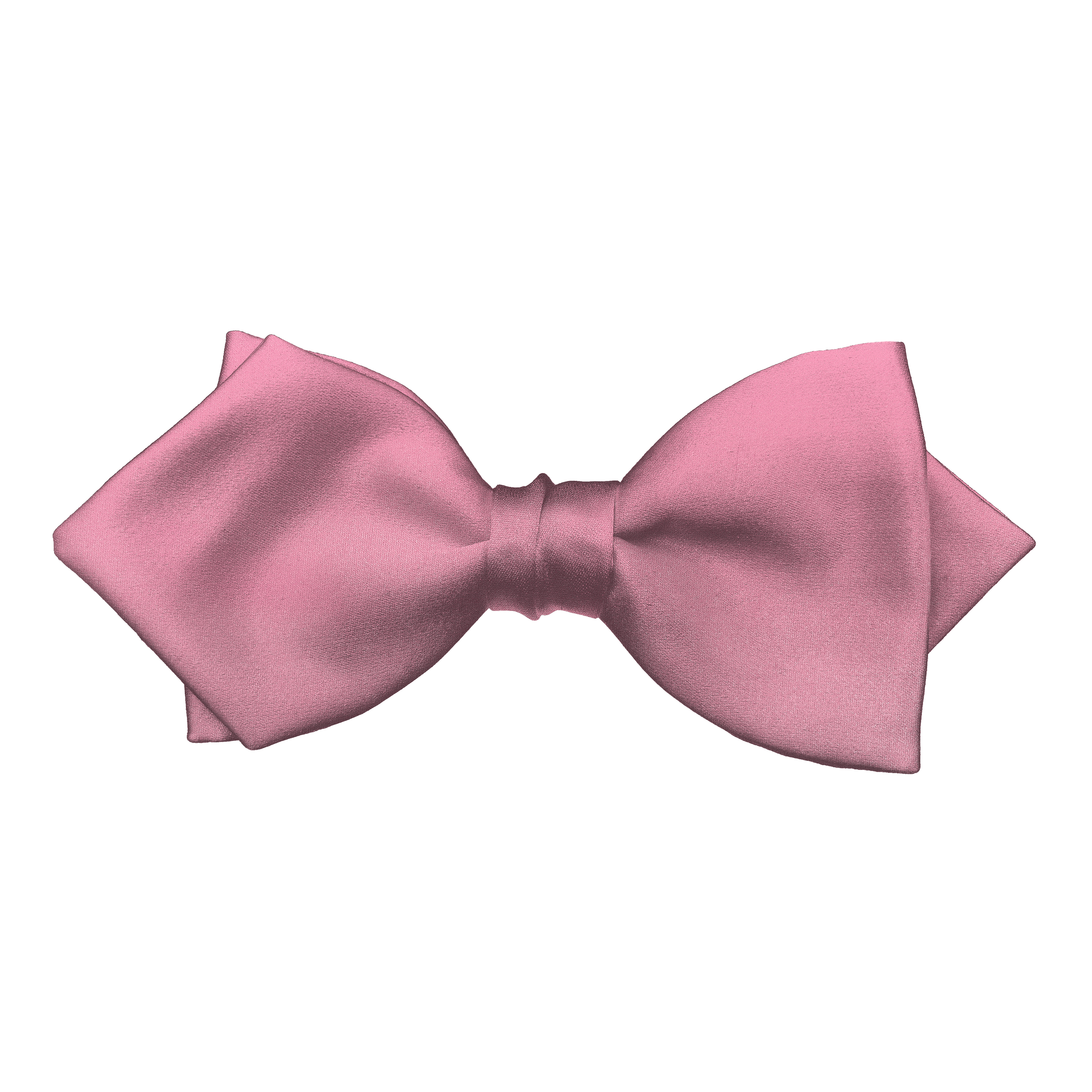 Schleife aus Seide, Form: spitz, Höhe: 60, Stoff: einfarbig rosa (0442)